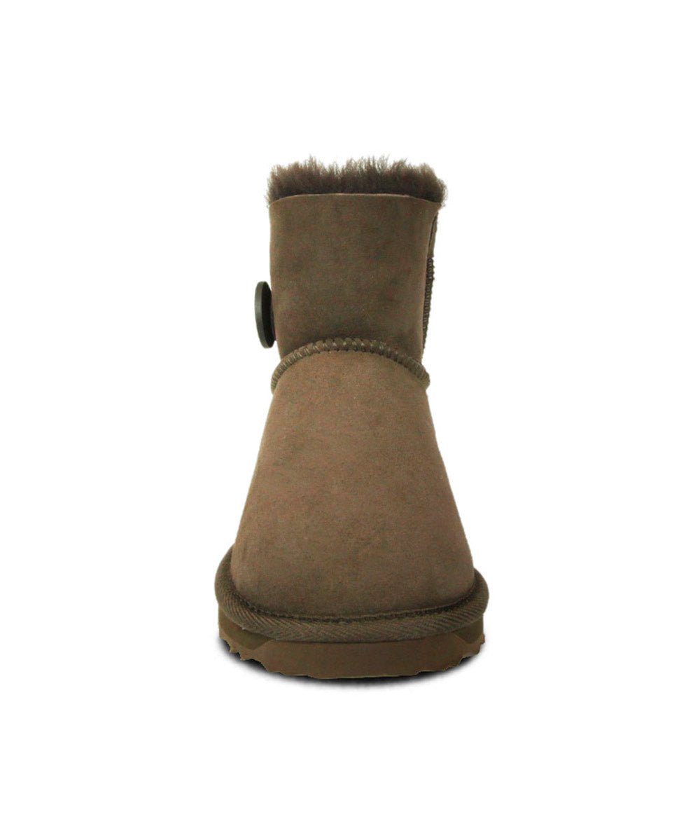 Premium UGG Mini Button Boots for Men - Cozy Winter Boots with Stylish Buttons - Perfect for Cold Weather, Snow Days & Casual Outings