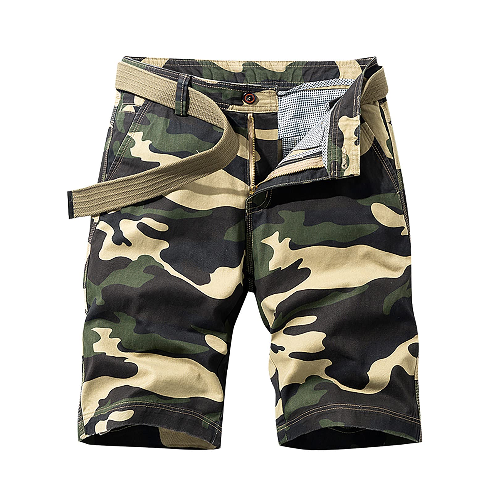 **UPF 50+ Water Resistant Quick Dry Fishing & Hiking Cargo Shorts for Men - Multi-Pocket Outdoor Adventure Shorts for Fishing, Camping & Travel**
