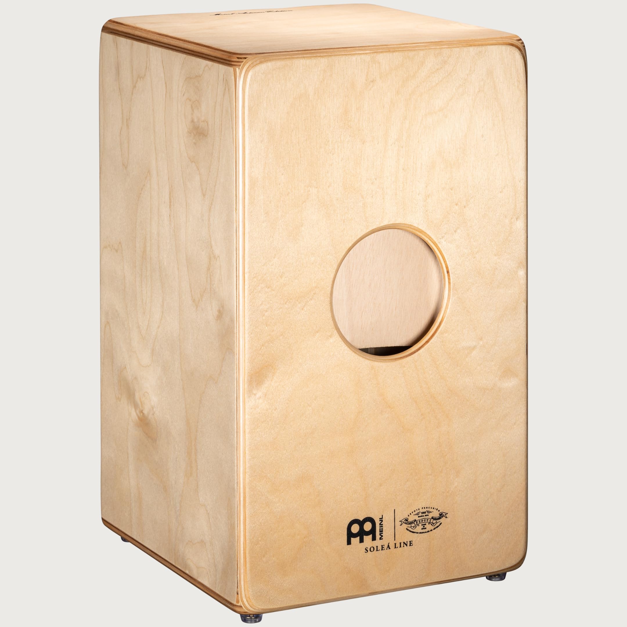 Professional Cajon Drum with Snare Effect & Built-in Electronics - Amplifier/PA Compatible - Handcrafted Baltic Birch Body & Dark Olive Burst Frontplate - Made in Spain - 2 Year Warranty | Perfect for Live Performances, Studio Recording & Music Therapy Sessions