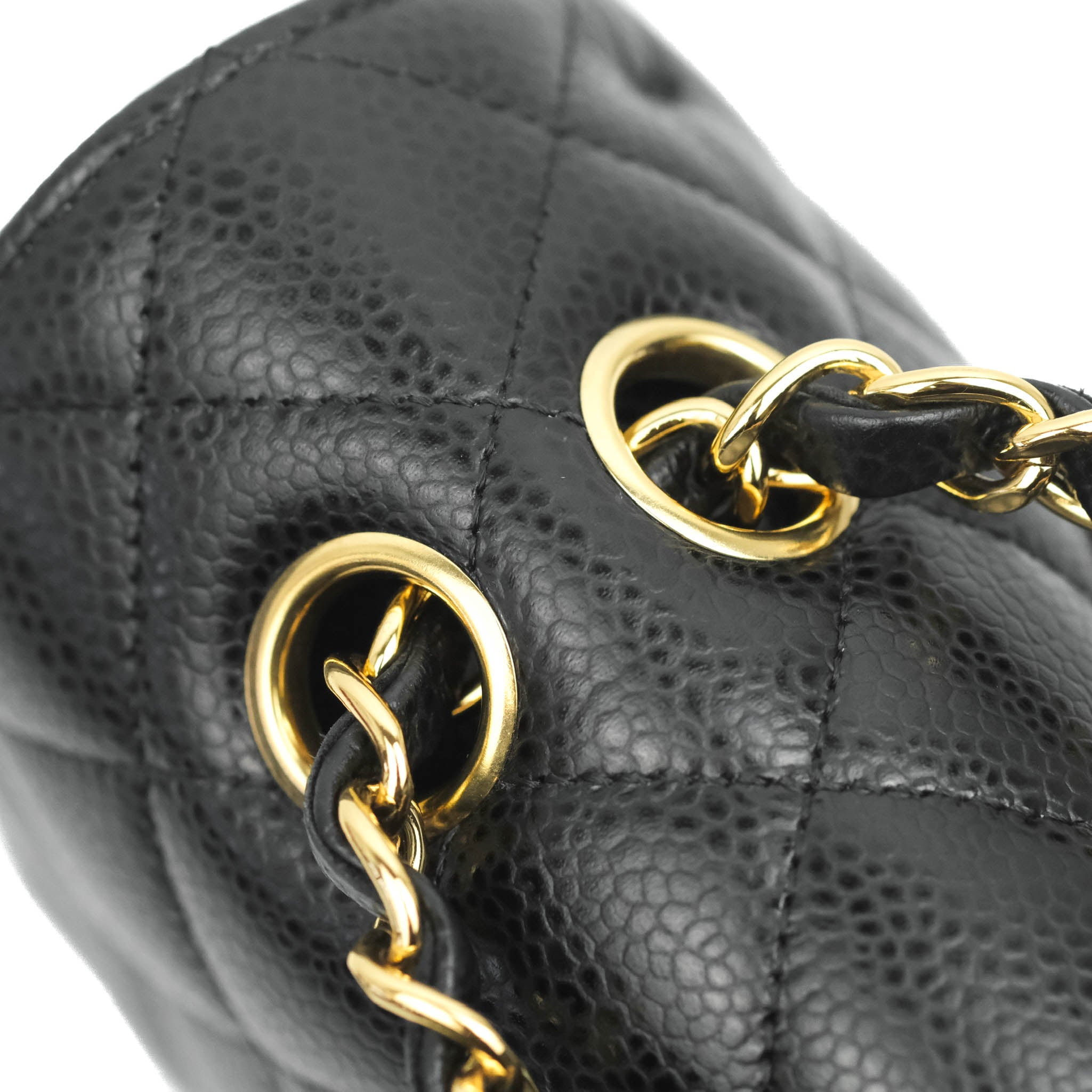Chanel Classic Medium Double Flap Bag in Black Caviar Leather with Gold Hardware - Luxury Handbag for Women, Perfect for Work, Evening & Special Occasions