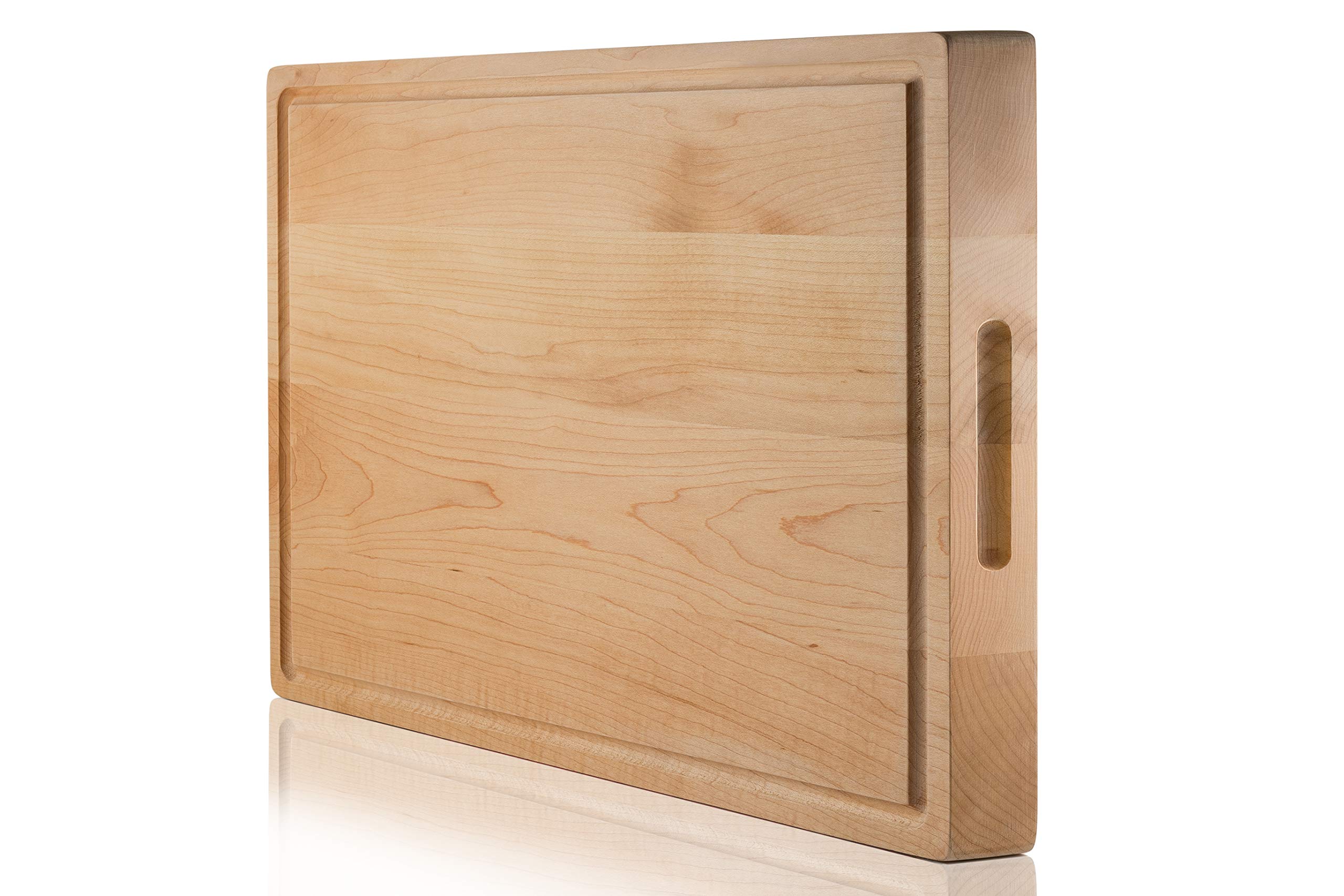 Premium Maple Wood Cutting Board - Extra Large 17x13x1.4
