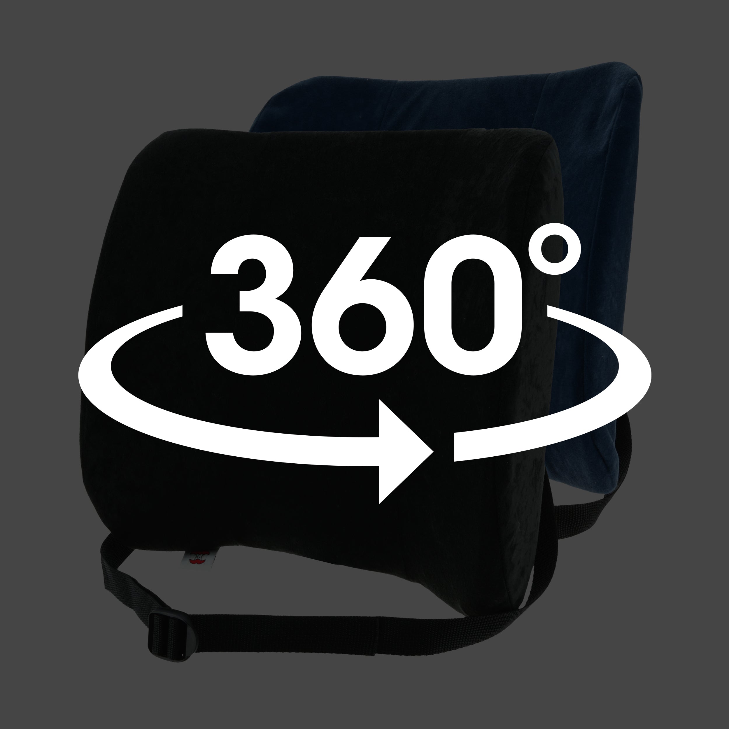 Deluxe Lumbar Support Bucket Seat Cushion - Ergonomic Backrest for Car, Office & Gaming Chairs - Relieves Lower Back Pain & Improves Posture - Perfect for Long Drives, Work & Home Use