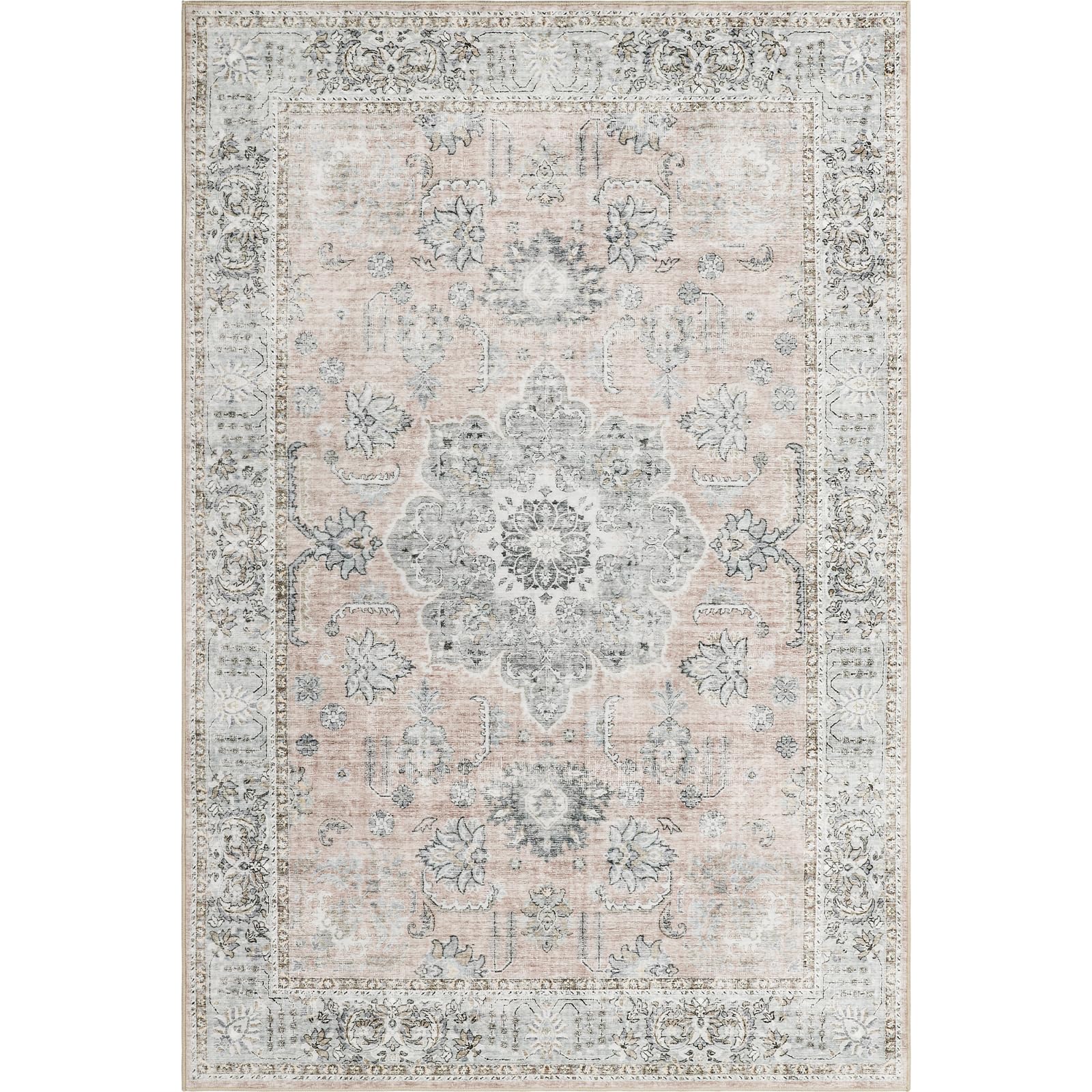 5x7 Red Area Rugs - Soft Non-Slip Living Room Rug, Bedroom Carpet for Home Decor - Perfect for Cozy Spaces, Dorm Rooms & Office Flooring