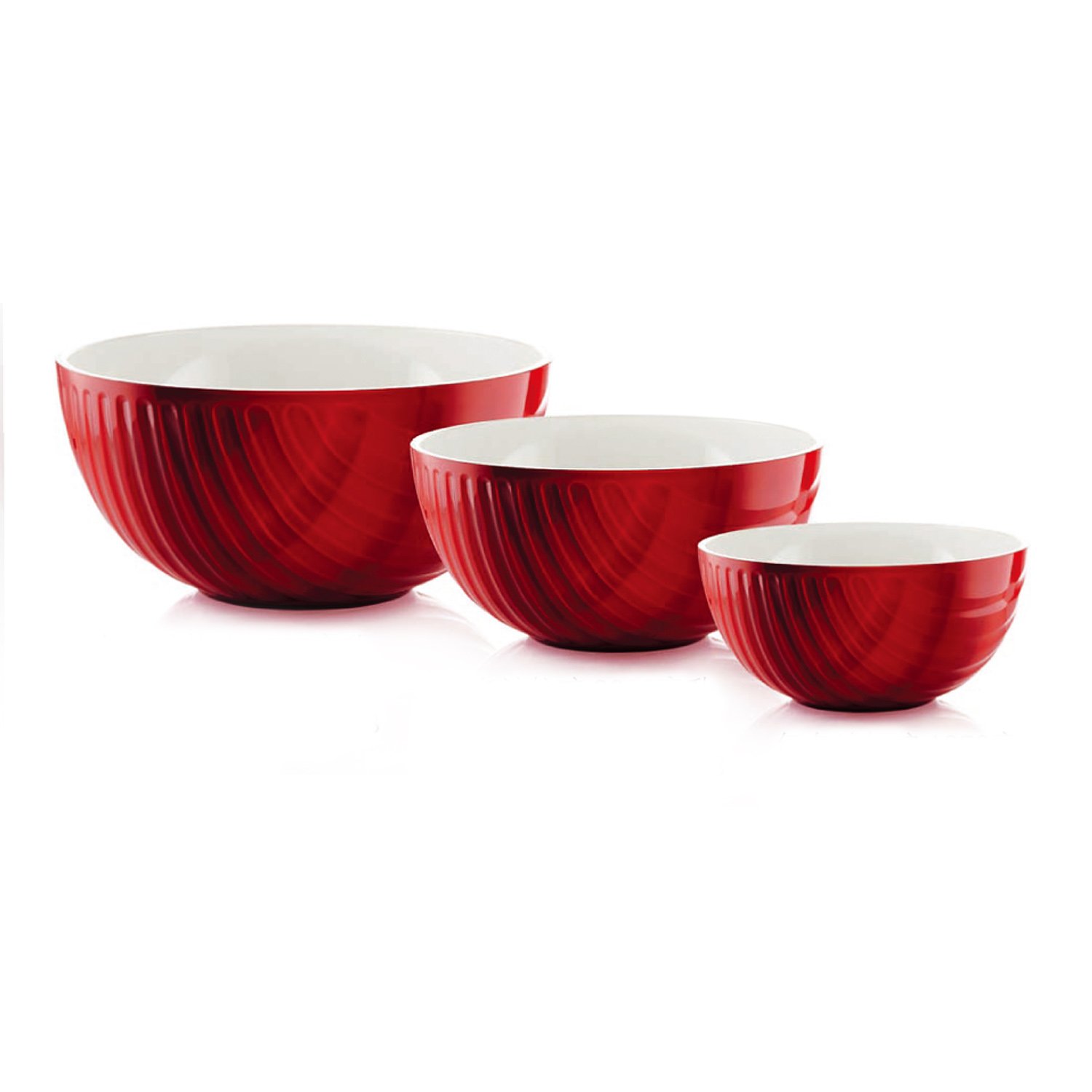 Red Mirage Bowl 20cm - Premium Ceramic Serving Dish for Salads, Pasta & Snacks - Perfect for Dining & Entertaining