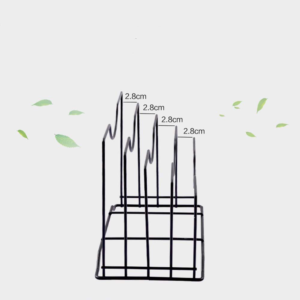 Multifunctional Iron Cutting Board Rack - 3-Tier Kitchen Organizer for Cutting Boards & Pot Lids Storage | Space-Saving Solution for Small Kitchens & Professional Chefs