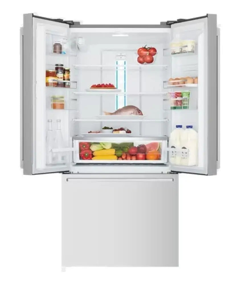 Westinghouse WHE5264SC 491L Stainless Steel French Door Refrigerator - Energy Efficient Large Capacity Fridge for Modern Kitchen & Open Plan Living Spaces