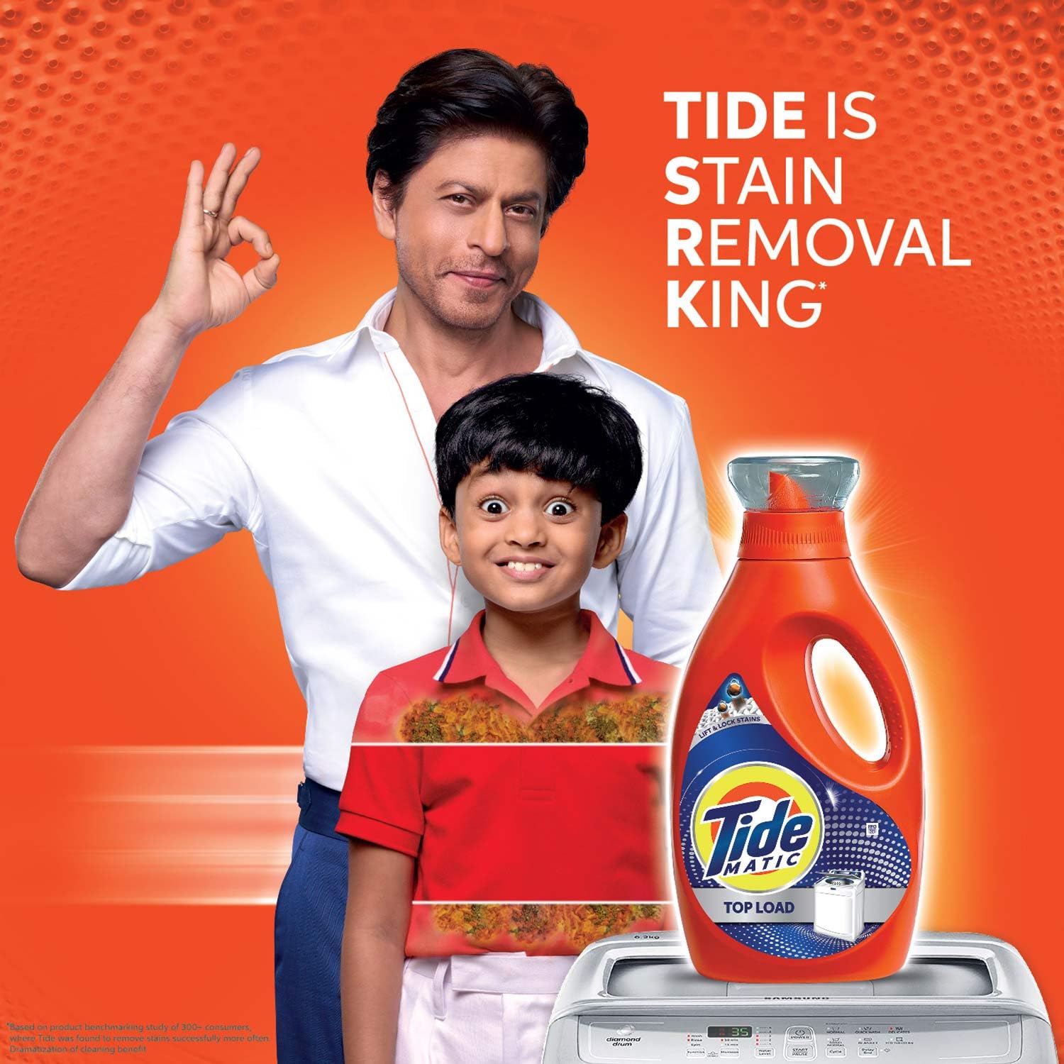 Tide Matic Liquid Laundry Detergent 2L for Top Load Washing Machines - Gentle on Clothes, Powerful Stain Removal - Perfect for Large Families and Heavy Laundry Loads