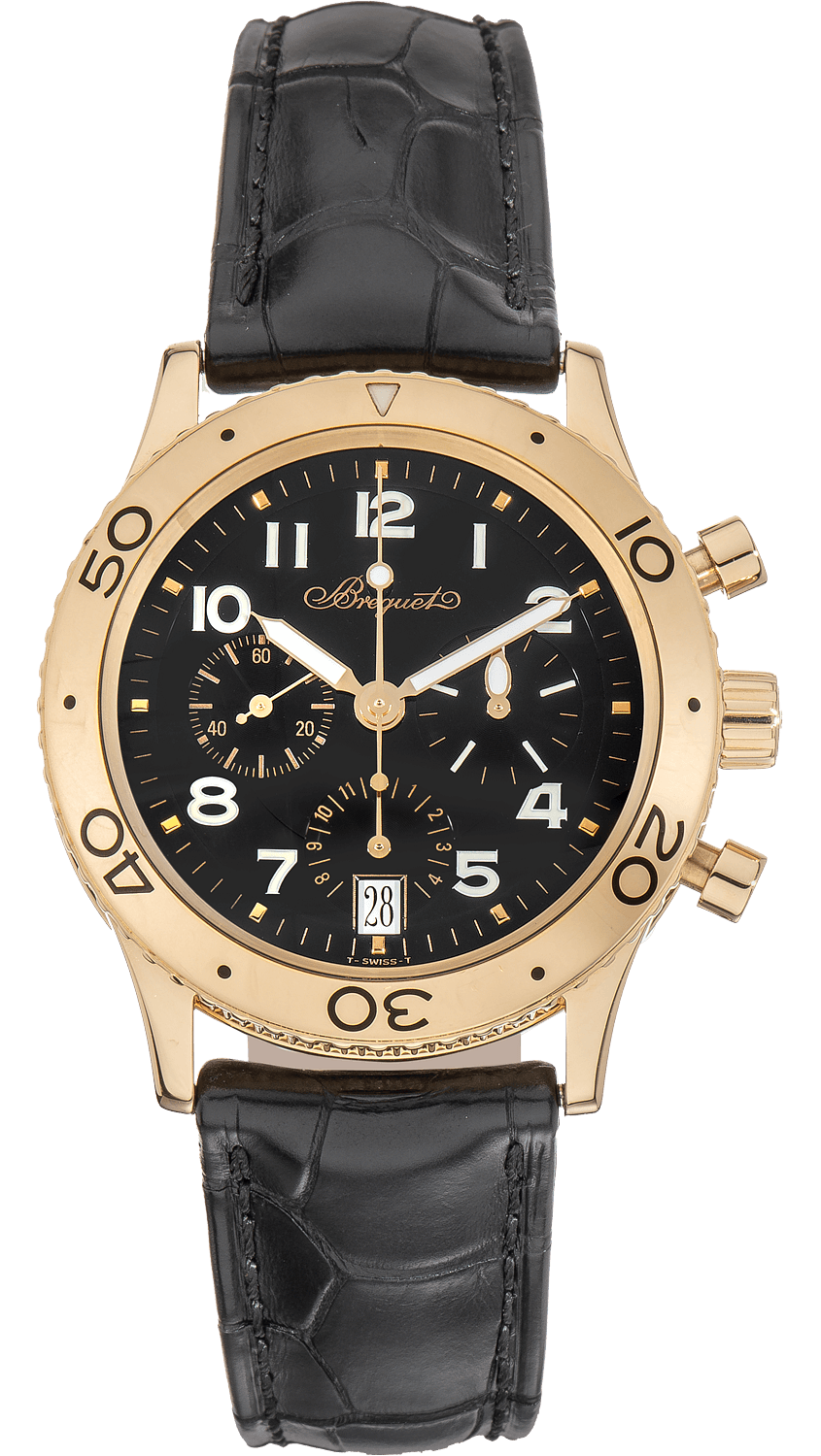Breguet Type XX Transatlantique 18K Yellow Gold Men's Luxury Watch - Perfect for Business, Formal Events & Collectors