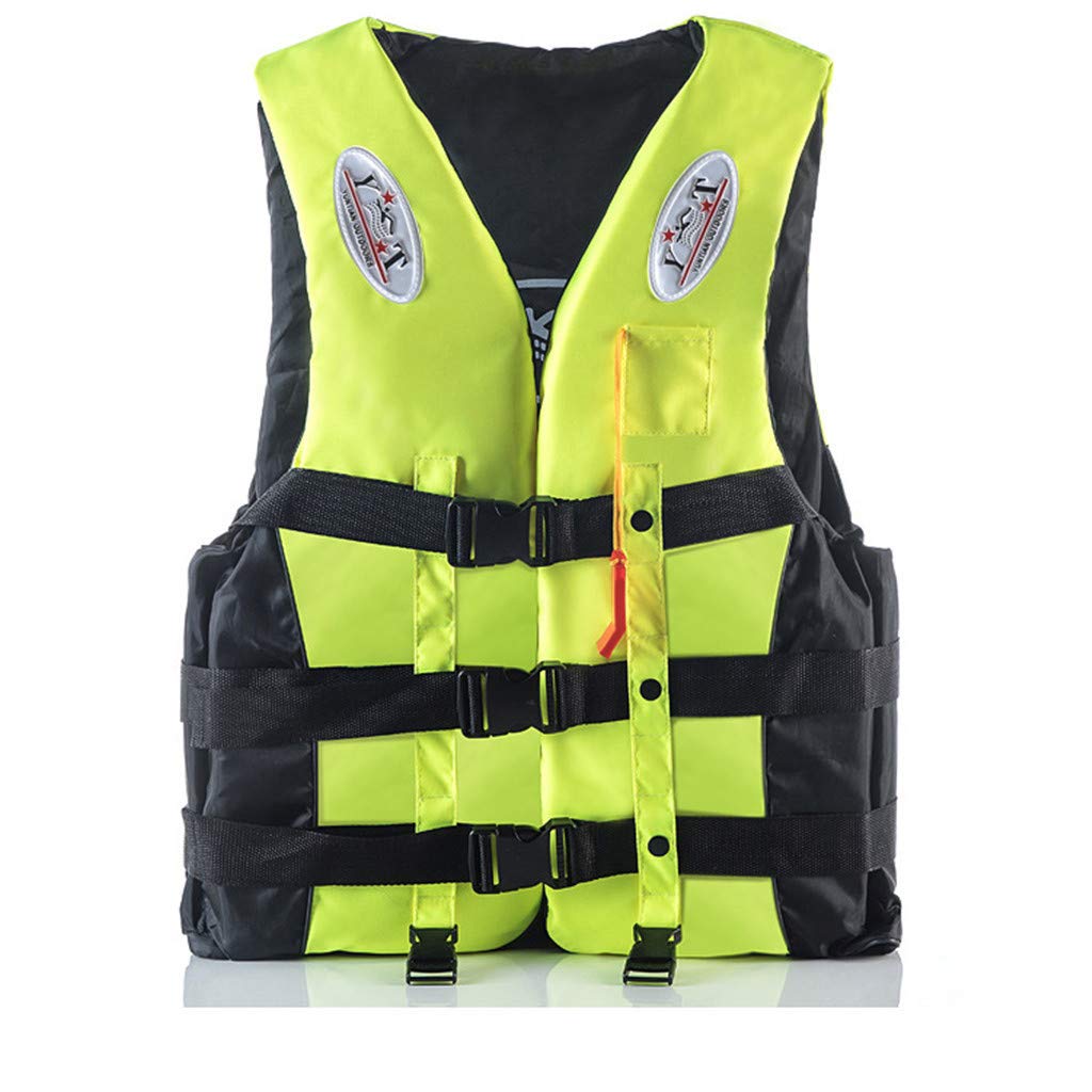 Best Life Jacket for Adults & Kids - Lightweight Water Sports Safety Vest, Floating Waistcoat for Swimming, Boating, Kayaking - Bright Yellow for High Visibility (Outdoor Activities, Pool, Beach, Fishing)