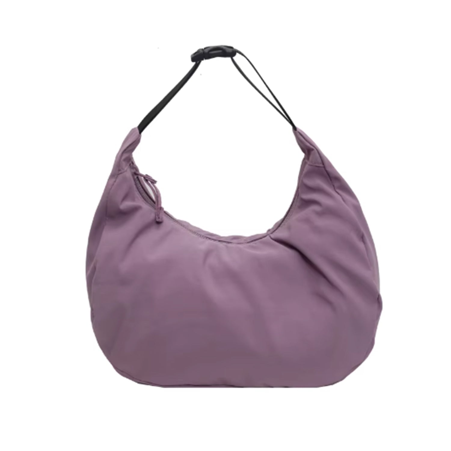 FLOOF Mini Nylon Crescent Bag - Purple Crossbody Purse for Women | Trendy Moon-Shaped Handbag for Everyday Use, Date Nights & Travel Accessories