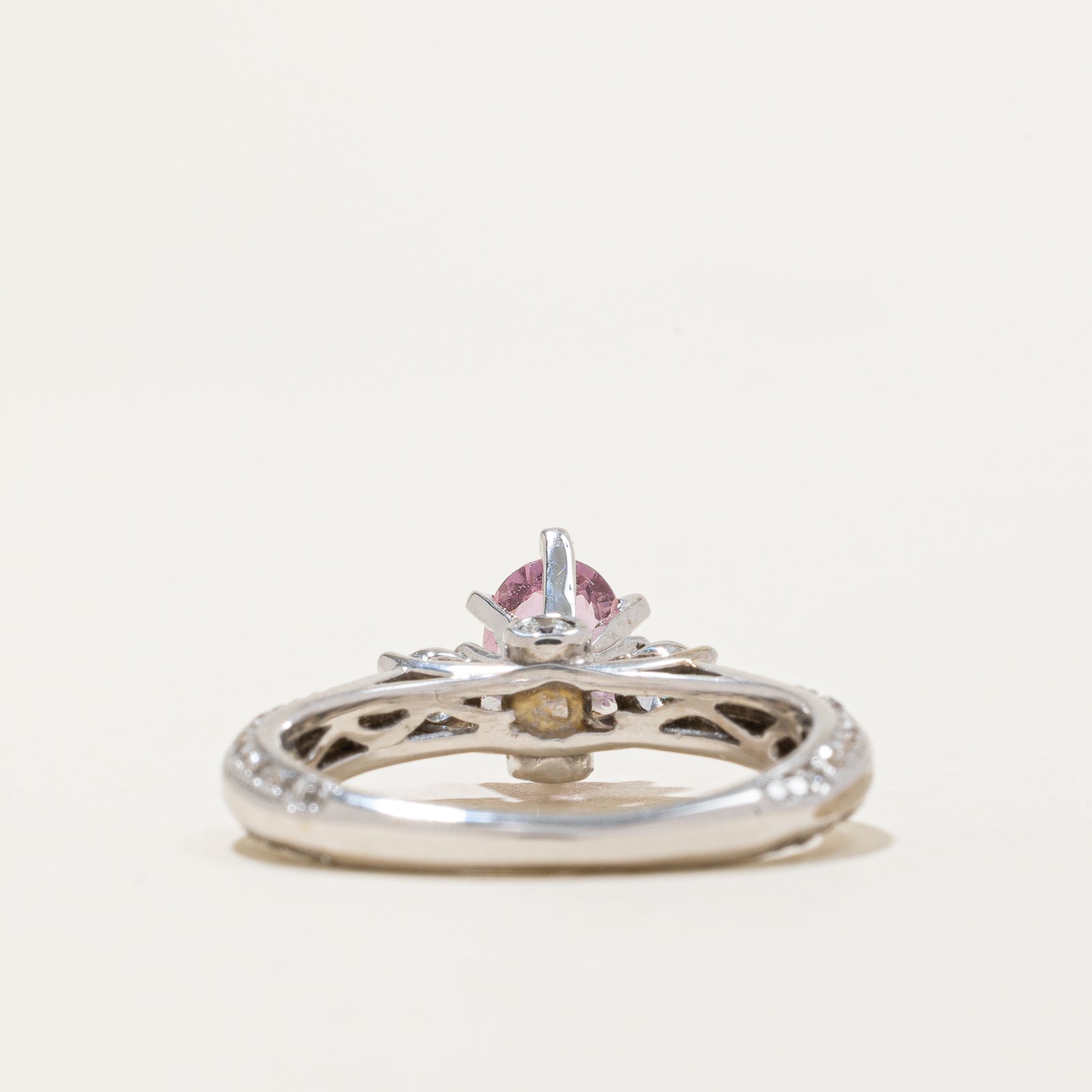 Exquisite Unheated Padparadscha Sapphire & Diamond Engagement Ring | 0.93ct Natural Sapphire & 0.74ctw Diamond | Size 6.75 | Perfect for Proposals, Anniversaries & Special Occasions