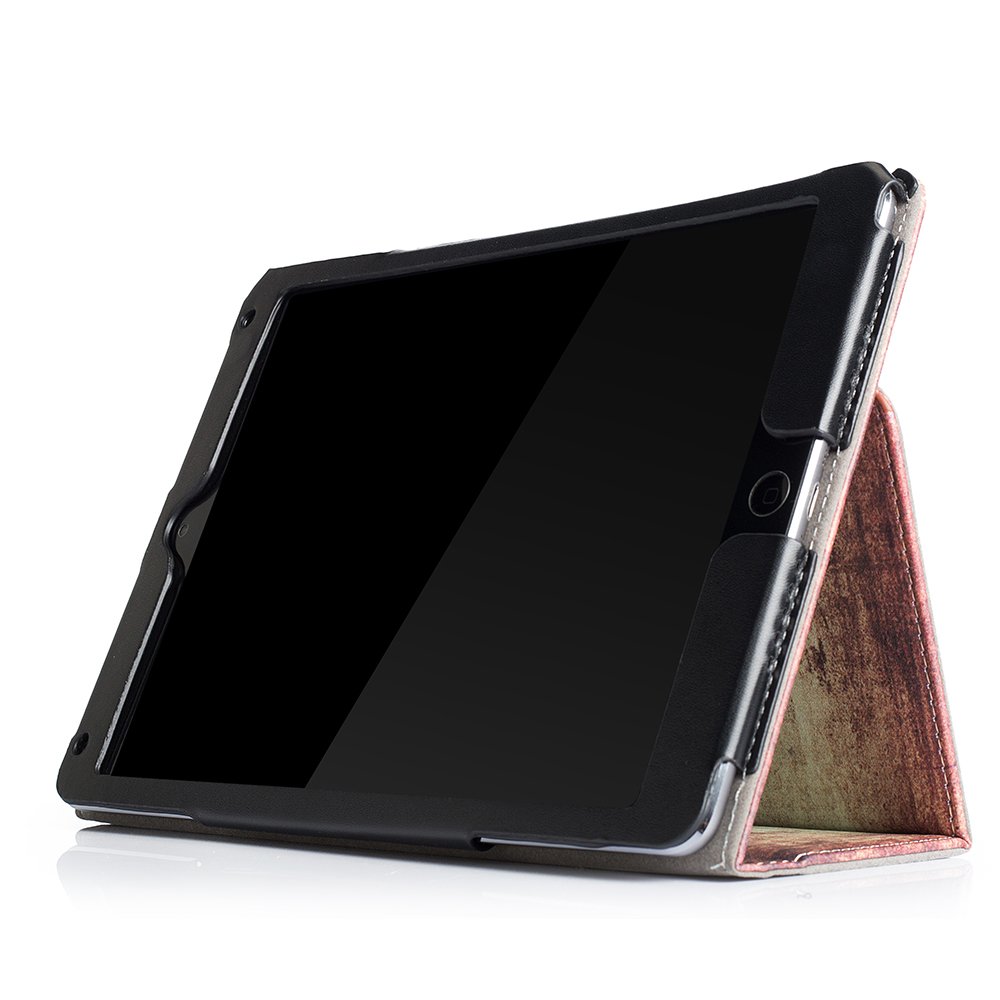 Premium PU Leather Folio Case for iPad 9.7 Inch (2018/2017/iPad Air 2/iPad Air 1) - Shockproof Corner Protection & Scratch-Resistant Smart Cover with Auto Sleep/Wake - Perfect for Work, Travel & Home Use