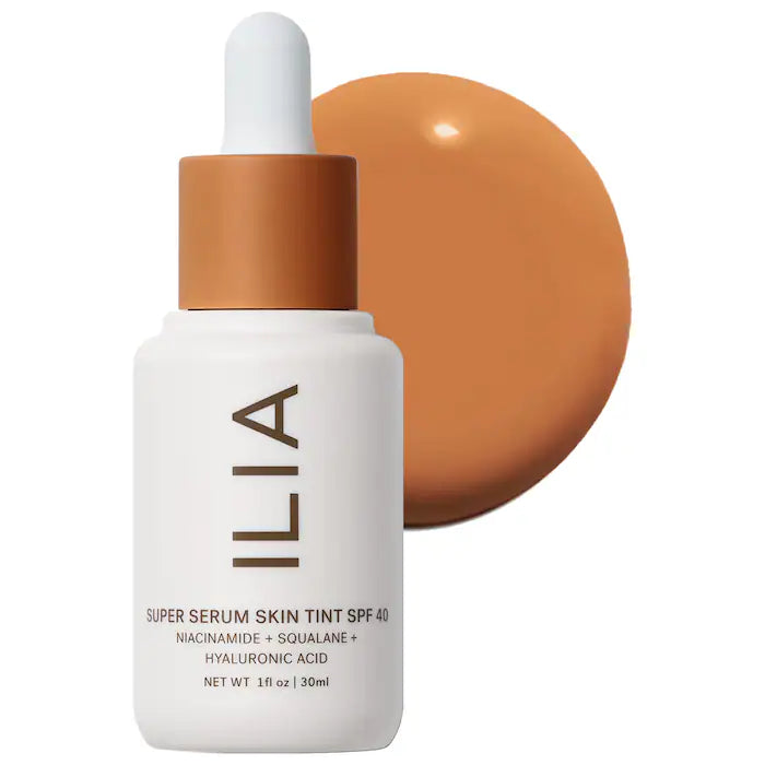 ILIA Super Serum Skin Tint SPF 40 - Lightweight Tinted Moisturizer with Skincare Benefits & Sun Protection | Perfect for Daily Wear, Natural Makeup Look & Sun Defense