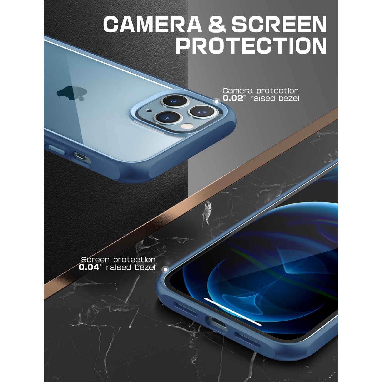 iPhone 13 Pro Max Case 6.7 Inch - Unicorn Beetle Style Slim Clear Protective Cover in Blue | Shockproof & Scratch Resistant | Perfect for Everyday Use, Travel & Outdoor Activities