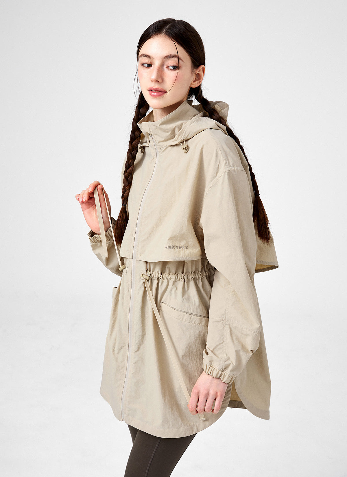 Lightweight String Hood Windbreaker Jacket for Men & Women - Perfect for Running, Hiking & Outdoor Activities