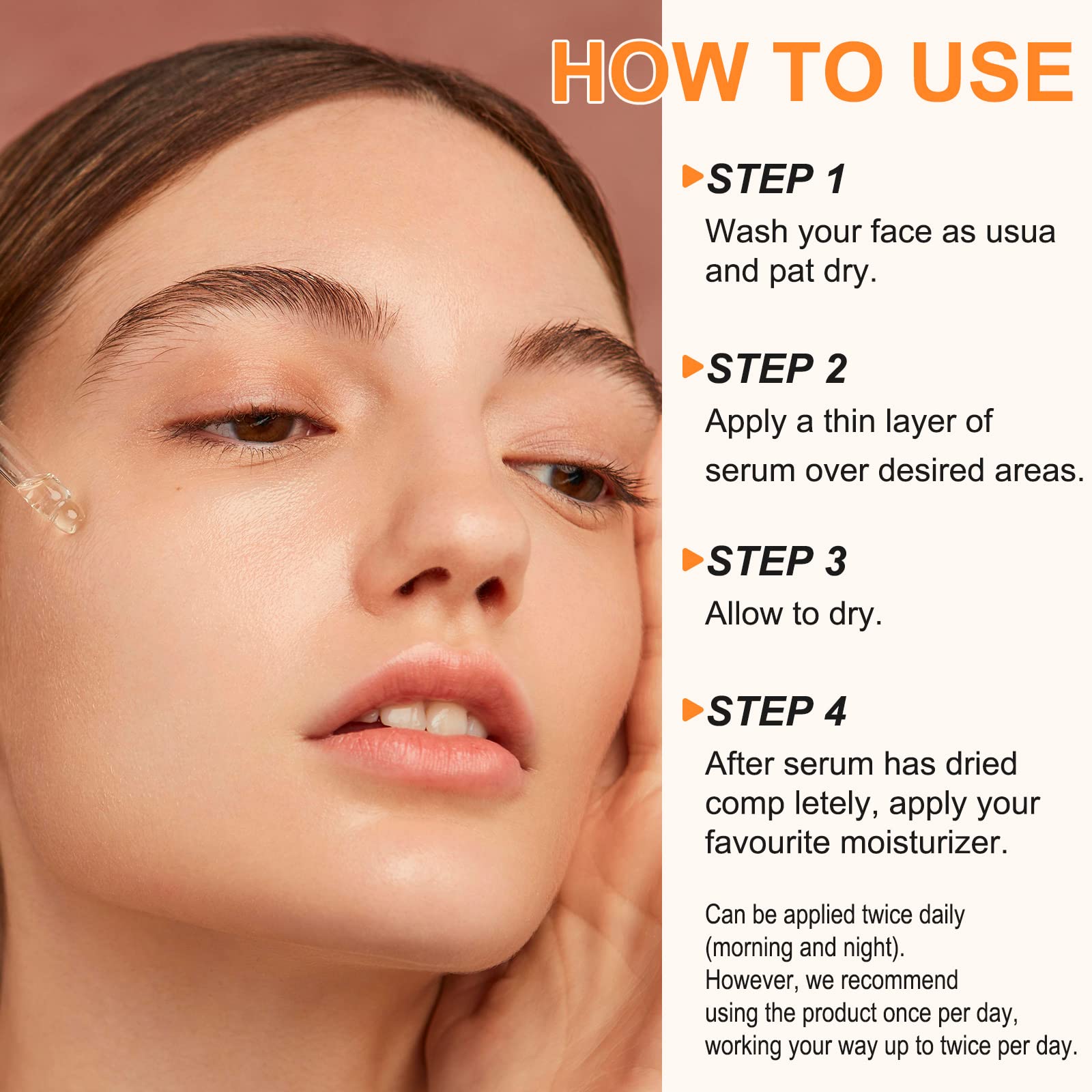 20% Vitamin C Serum for Face with Hyaluronic Acid, Retinol & Amino Acids - Anti-Aging Facial Treatment to Brighten, Hydrate & Plump Skin | Boost Collagen & Reduce Wrinkles | Day & Night Skincare Routine for Glowing Complexion