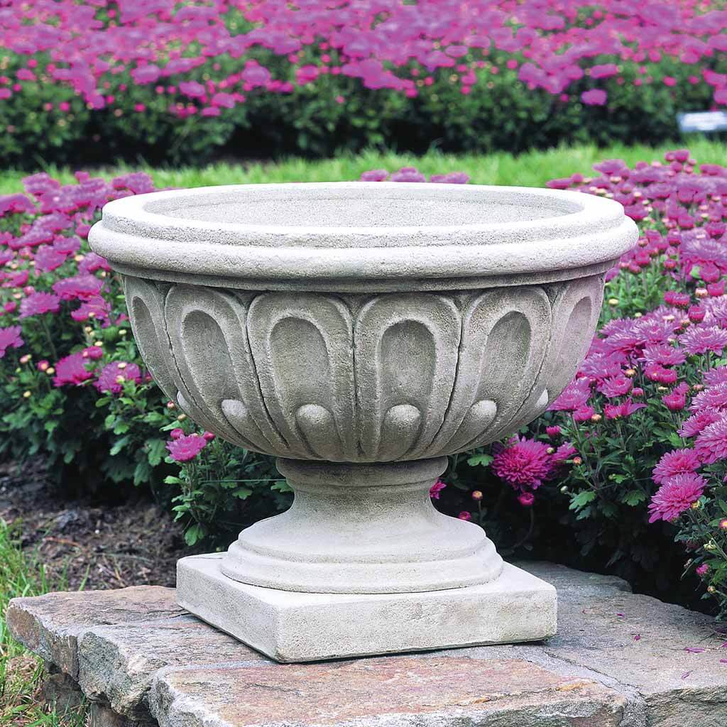 Campania International Longwood Fluted Urn - Elegant Garden Planter for Outdoor & Indoor Decor - Perfect for Patios, Entryways, and Home Landscaping