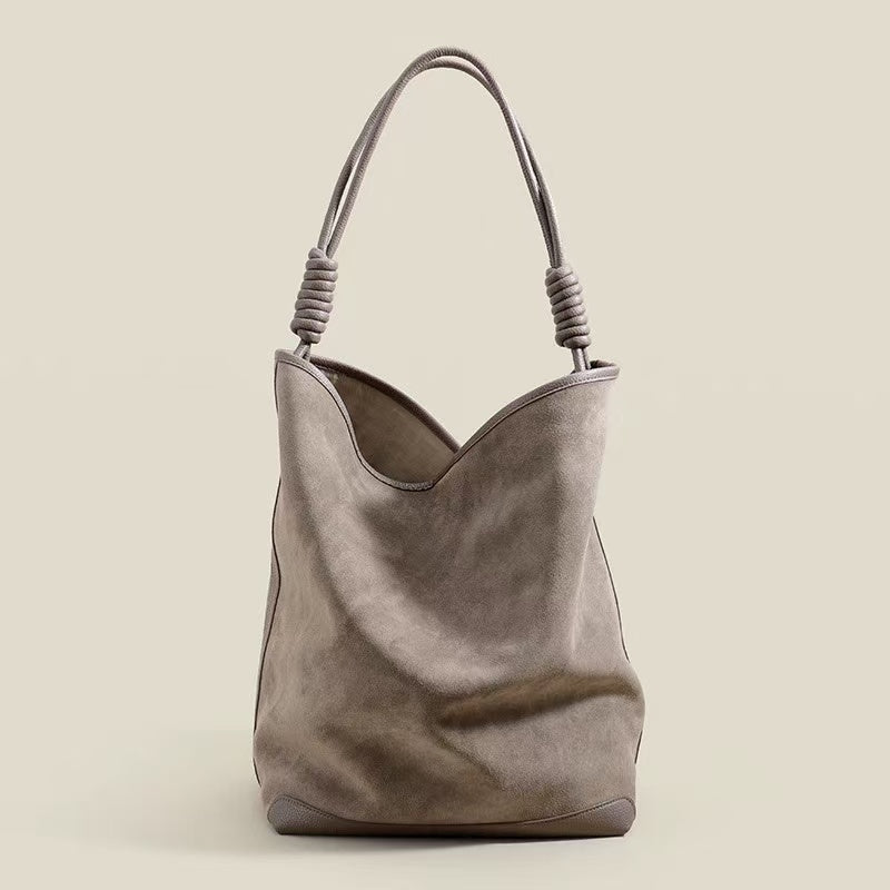 Premium Quality Suede Bucket Bag for Women - Soft Leather Crossbody Handbag with Adjustable Strap - Perfect for Travel, Shopping & Everyday Use