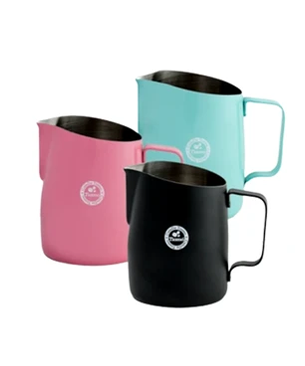 Tiamo Tapered Milk Jug 650ml - Premium Barista Coffee Frothing Pitcher for Latte Art & Cappuccino - Perfect for Home & Professional Use