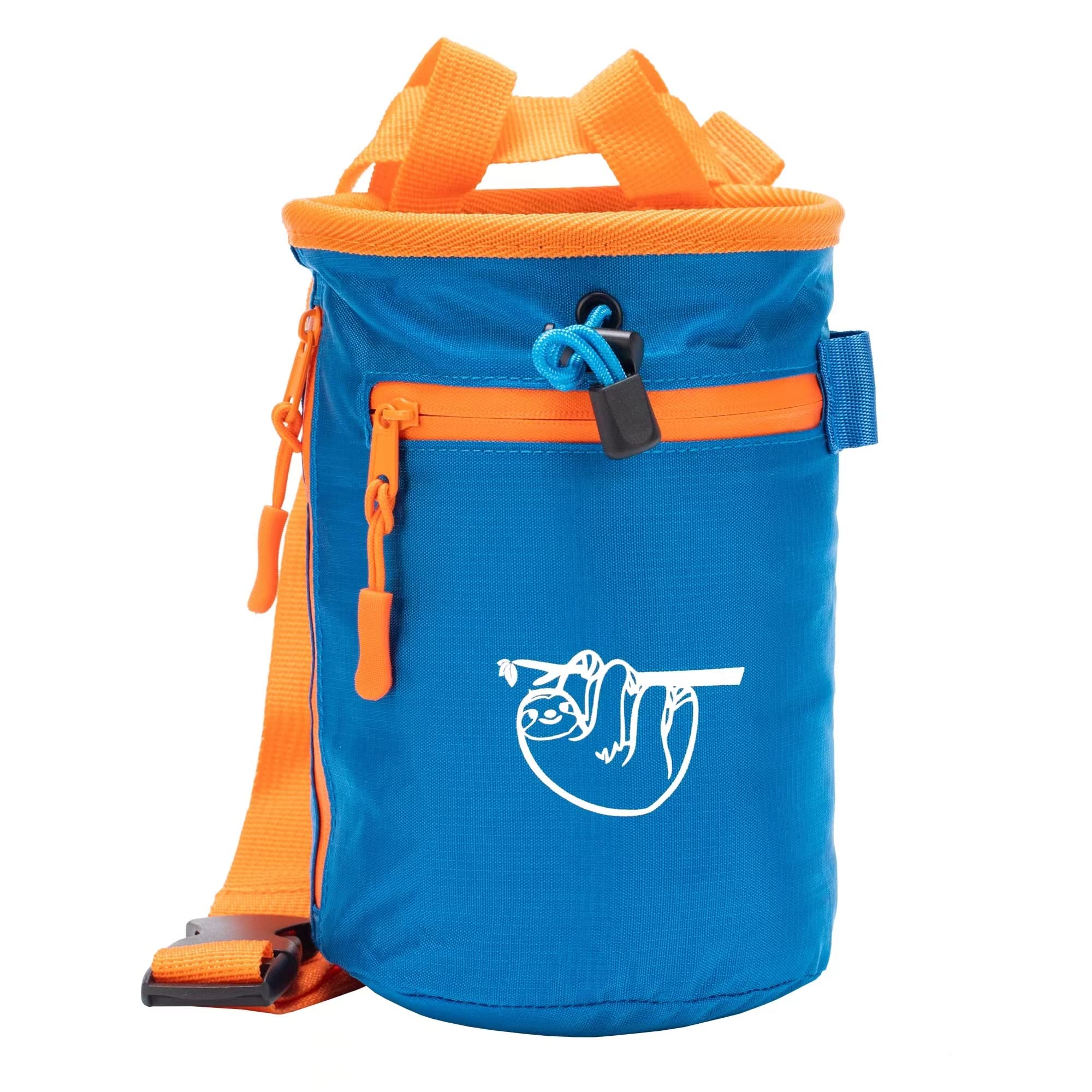 Premium Rock Climbing Chalk Bag with 2 Large Zipper Pockets - Durable Bouldering & Weightlifting Chalk Holder - Ideal for Gym Training, Outdoor Climbing Adventures - Perfect Gift for Climbers & Athletes