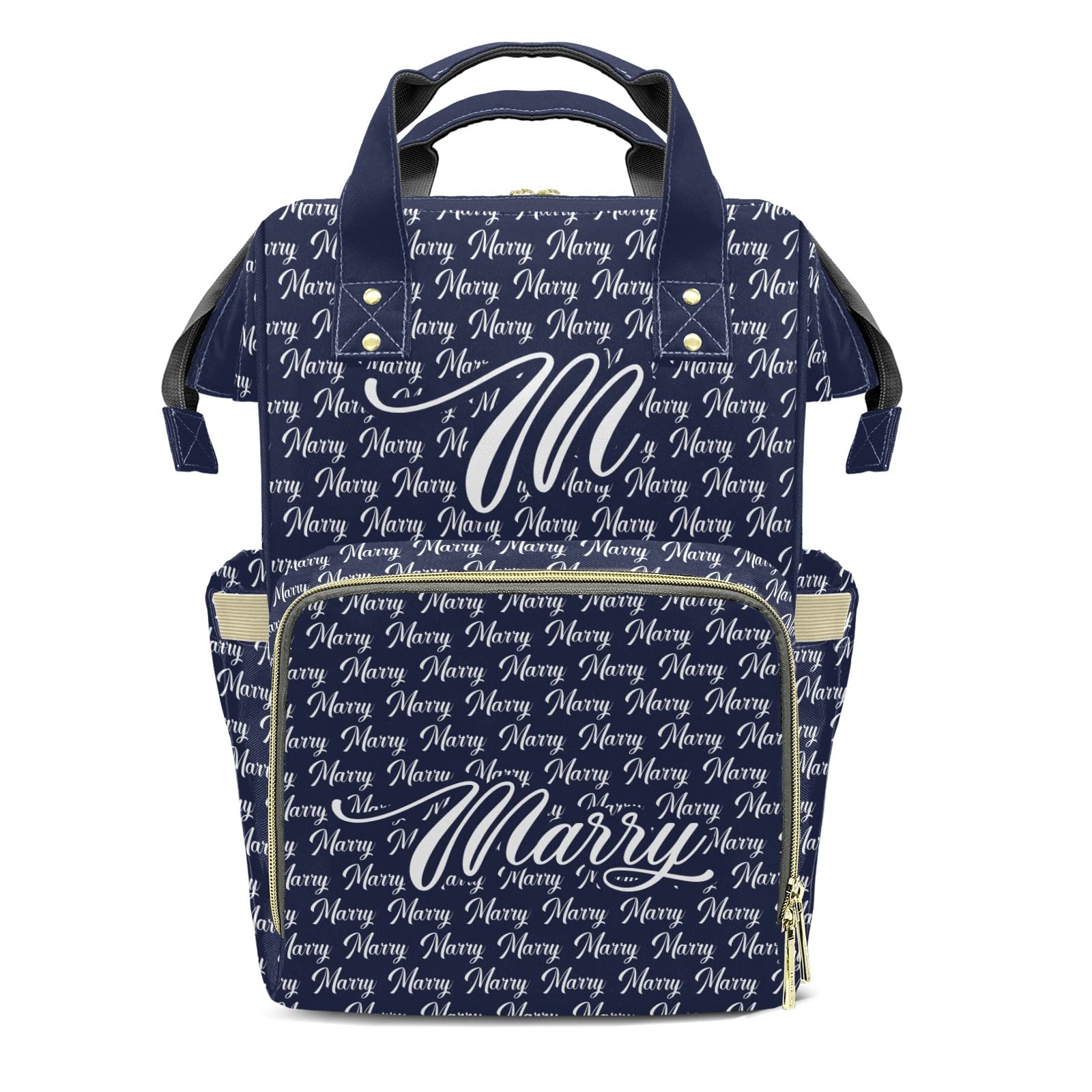 Custom Personalized Diaper Backpack - Large Capacity Waterproof Baby Bag for Boys & Girls with Name Embroidery | Fashionable Shoulder Bag for Moms | Perfect for Travel, Daycare & Everyday Use