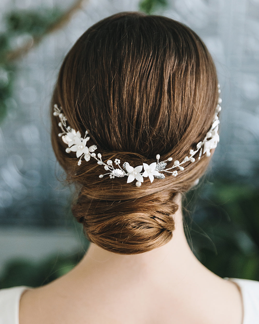 Elegant Spring Floral Hair Vine Headpiece - Boho Wedding Bridal Hair Accessories for Women - Perfect for Garden Parties, Beach Weddings & Special Occasions