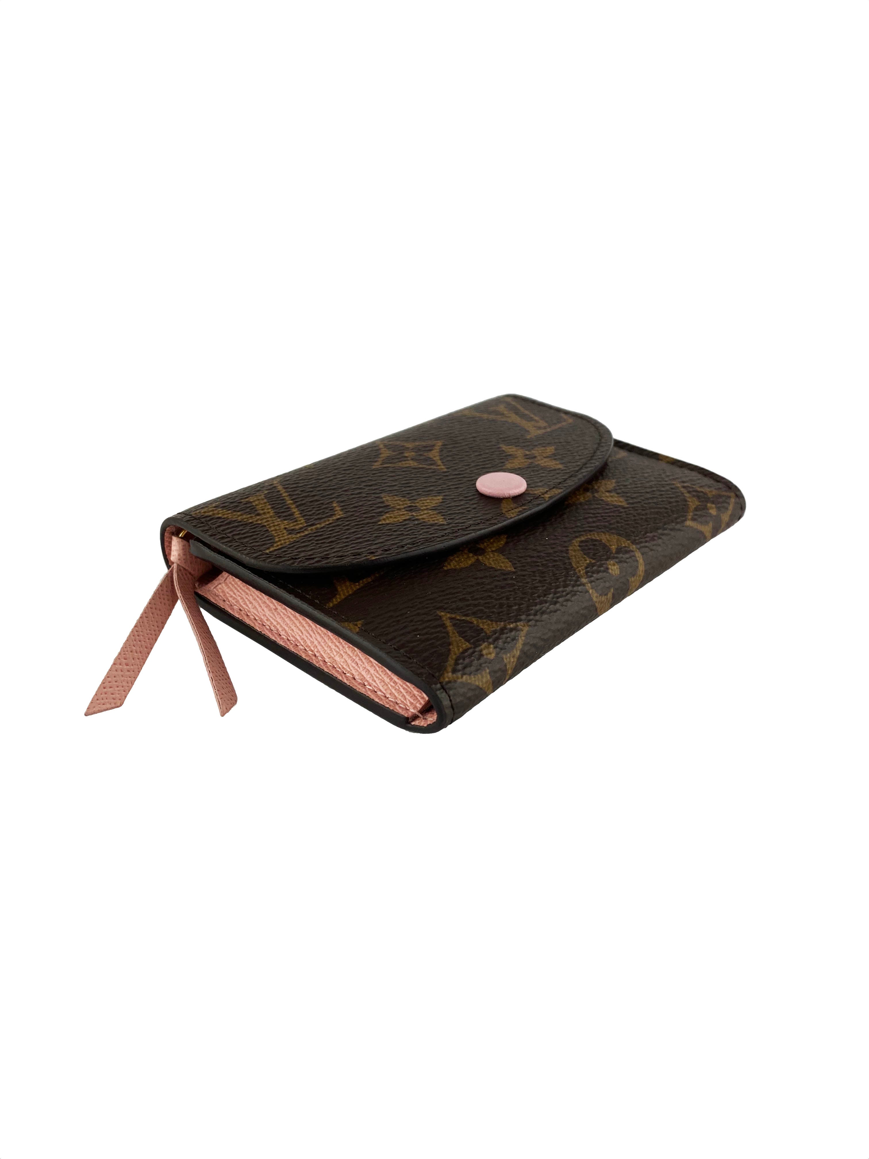 Authentic Louis Vuitton Rosalie Coin Purse & Wallet - Compact Zippered Monogram Canvas Card Holder for Women - Perfect for Everyday Use, Travel & Gift Giving