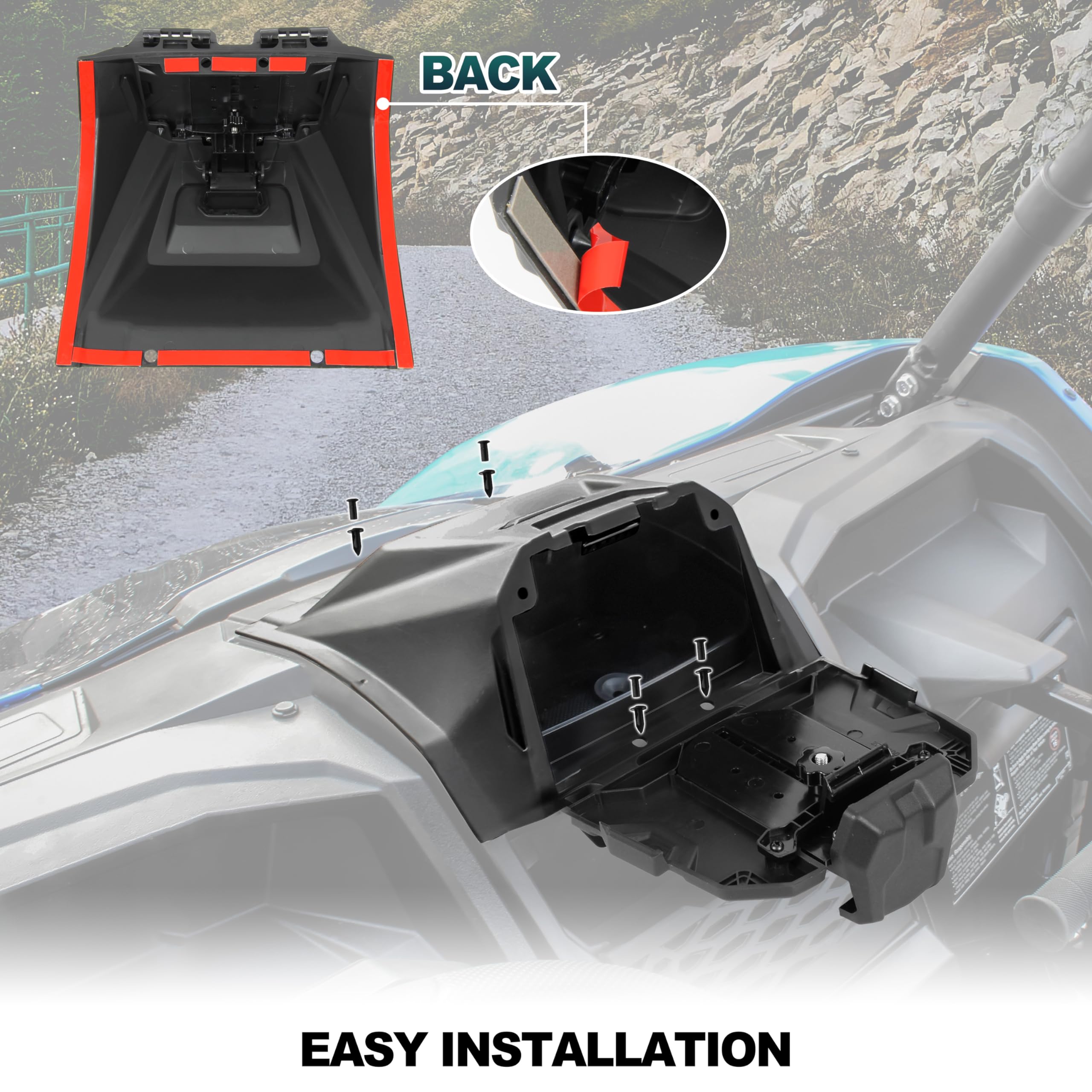 Universal Tablet Holder & GPS Mount with Storage Tray for Kawasaki Teryx KRX 1000 (2020-2025) | Durable Electronic Device Organizer for iPad, Phone & Accessories | Perfect for Off-Road Adventures & Dash Organization