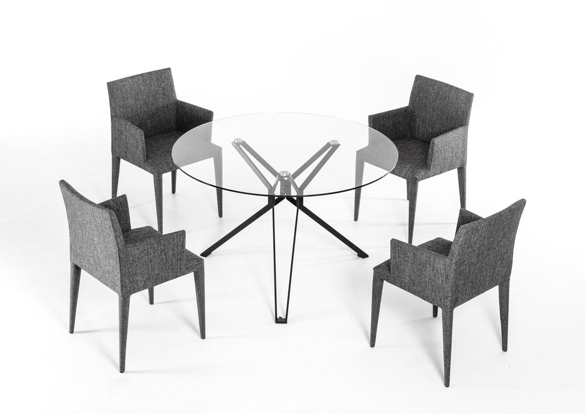 Round Dining Table Set - Modern Wooden Kitchen Table for 4-6 People | Perfect for Small Spaces, Breakfast Nook & Family Gatherings