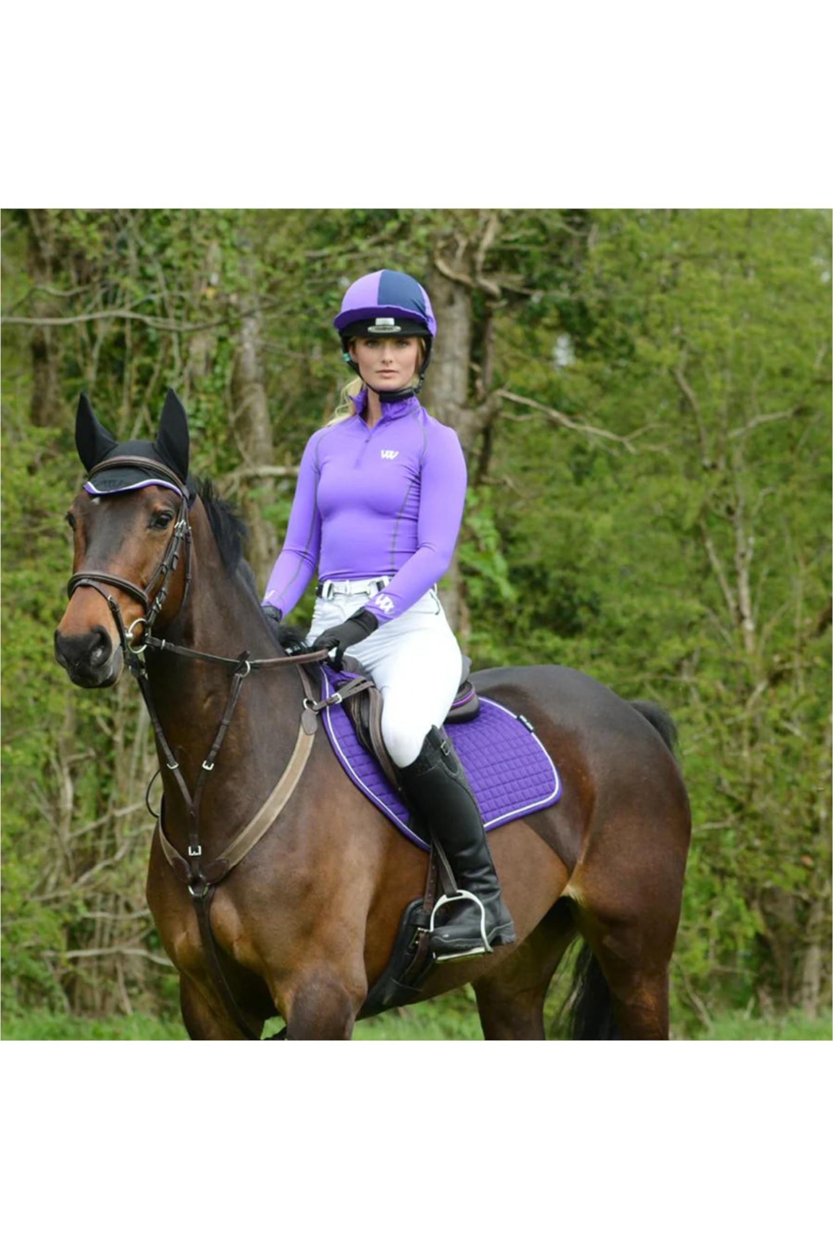Woof Wear Performance Riding Women's Top - Breathable Equestrian Shirt for Horseback Riding & Training | Perfect for Dressage, Show Jumping & Outdoor Riding