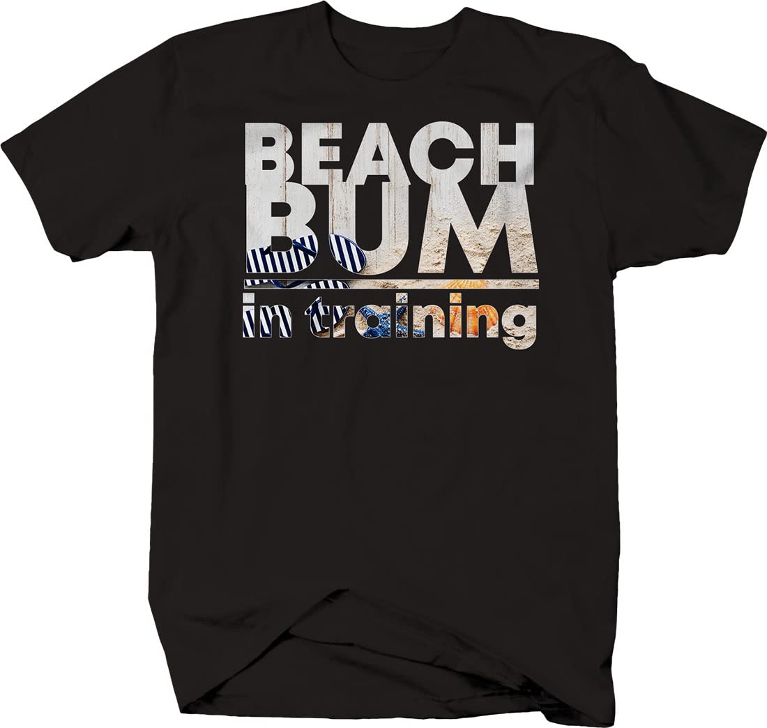 Beach Bum in Training Softstyle T-Shirts | Comfortable Cotton Casual Tee for Men & Women | Perfect for Beach Vacations, Summer Outings & Relaxing Weekends