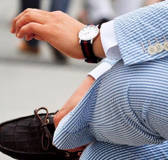 Men's Striped Seersucker Slim Fit Suit - Lightweight Summer Wedding Suit for Groom, Groomsmen & Beach Weddings | Perfect for Outdoor Ceremonies & Formal Events