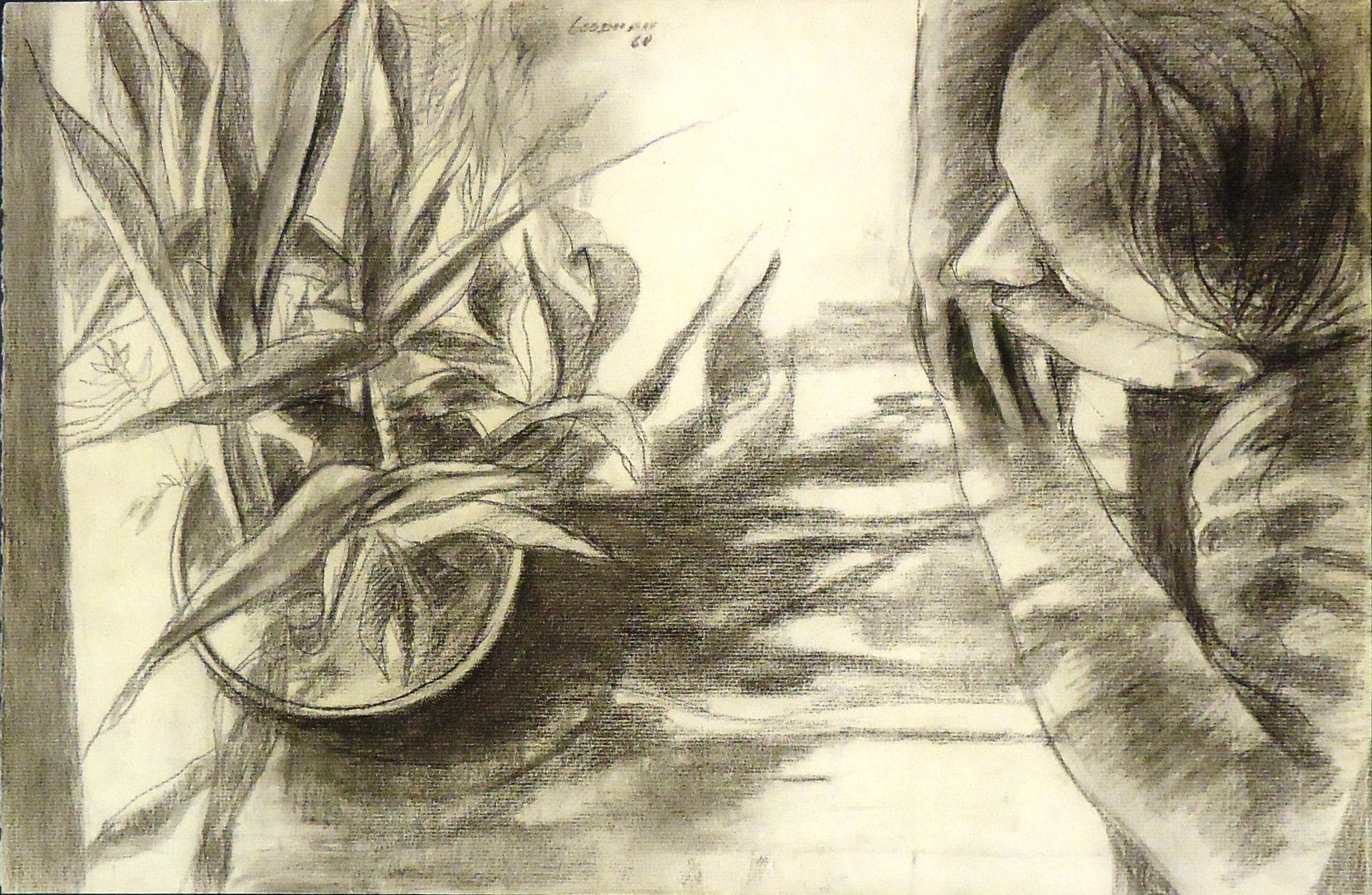 Sidney Goodman: Figure and Plant Art Prints - Vintage Home Decor for Living Room, Bedroom & Office