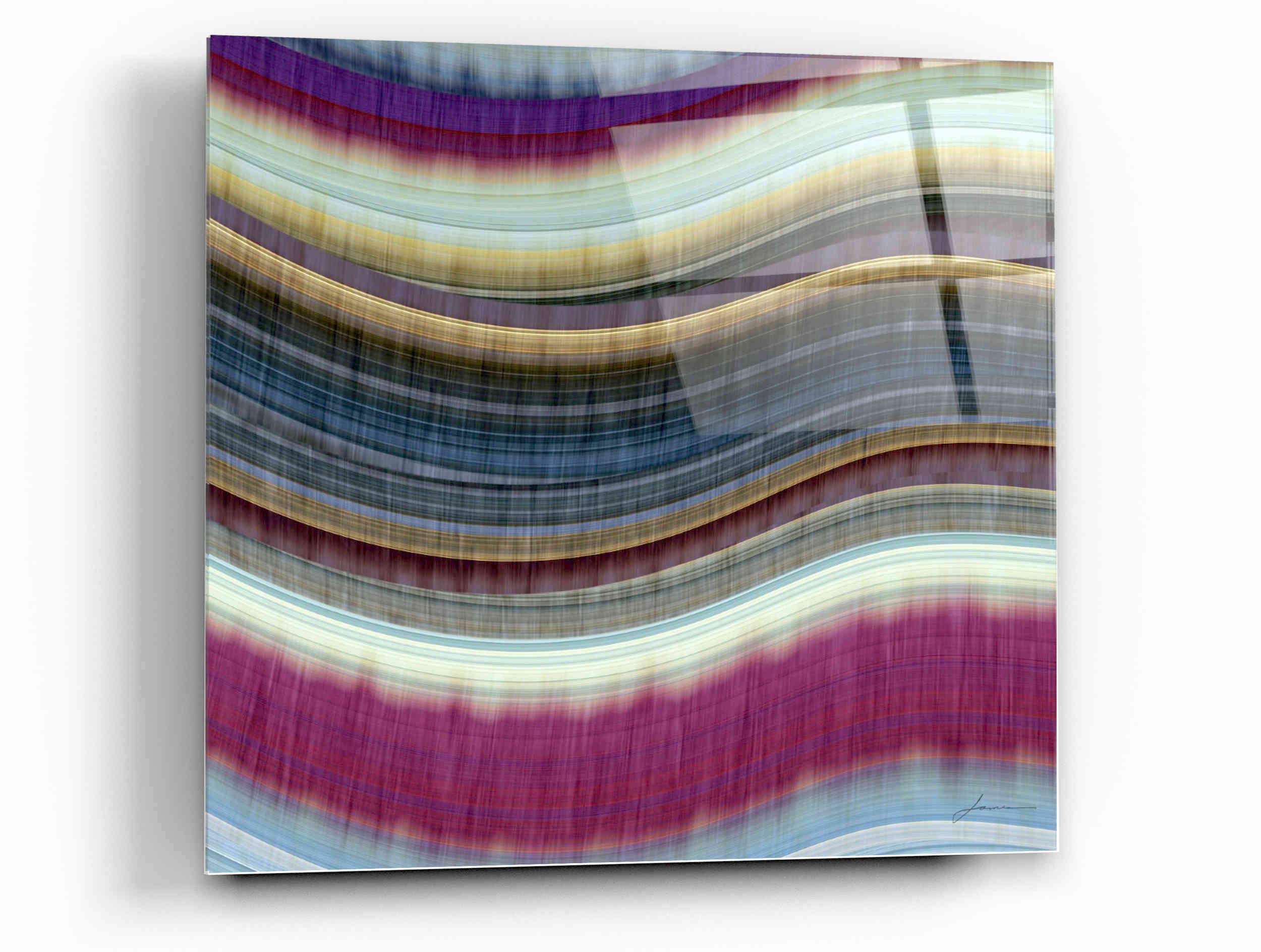 Epic Art 'Rumba I' by James Burghardt - Modern Acrylic Glass Wall Art Painting 12x12 Inches - Perfect for Living Room, Bedroom & Office Decor