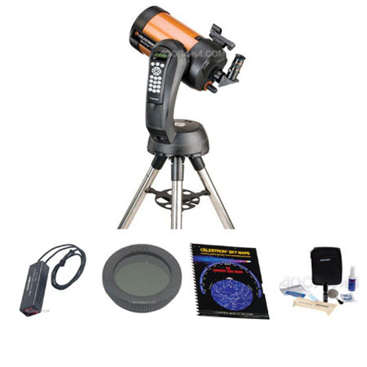 Celestron NexStar 6 SE Schmidt-Cassegrain Computerized Telescope with Night Vision Flashlight, Sky Maps Book, Moon Filter & Cleaning Kit - Perfect for Stargazing, Astronomy Beginners & Night Sky Observation