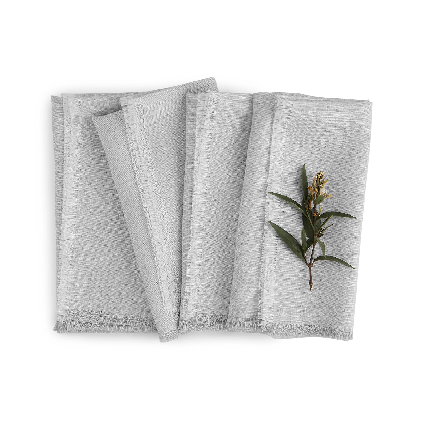 Elegant Fringe Napkins Set of 4 - Premium Cotton Decorative Table Linens for Dinner Parties, Weddings & Home Decor