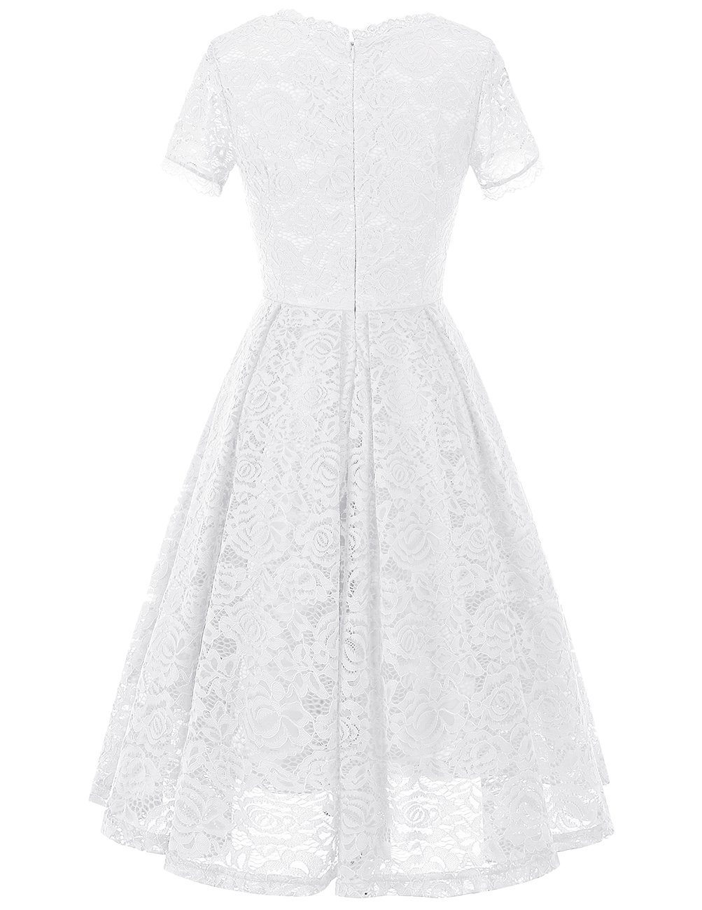 Elegant Lace Cocktail Dress for Women & Teens | Tea-Length Prom Party Dress | Formal Bridesmaid & Wedding Guest Outfit | Perfect for Evening Events, Dinners & Special Occasions