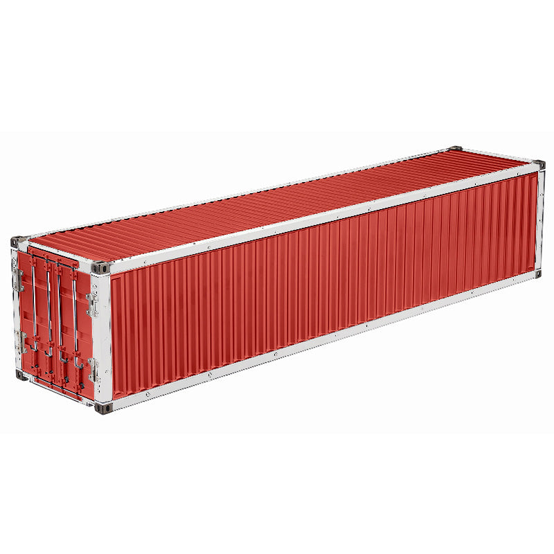 1/14 Scale 40ft Metal Chassis Painted Container for TAMIYA RC Truck Trailer - DIY Model Cars with 3 Axles (874x182x193mm) - Perfect for RC Hobbyists, Collectors & Truck Simulation Enthusiasts