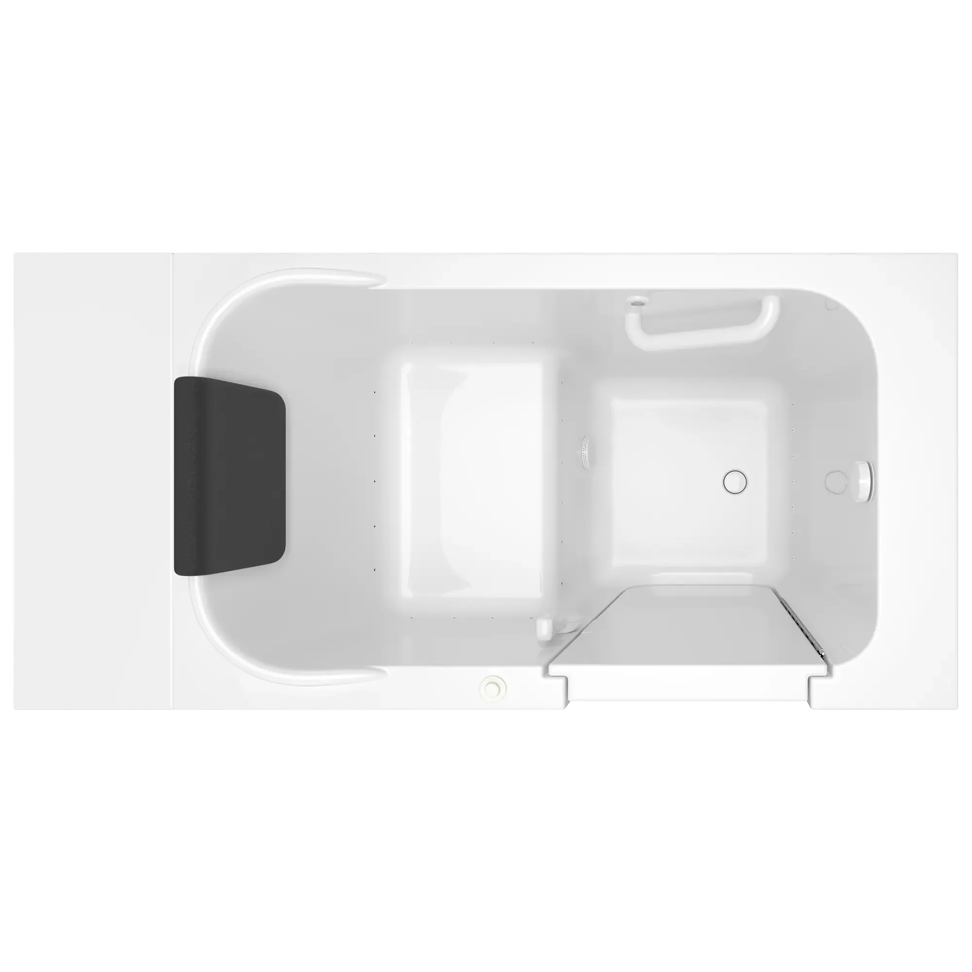 28 x 48 Inch Gelcoat Premium Walk-in Bathtub with Air Spa System - Right Hand Drain for Elderly & Mobility Accessible Bathing