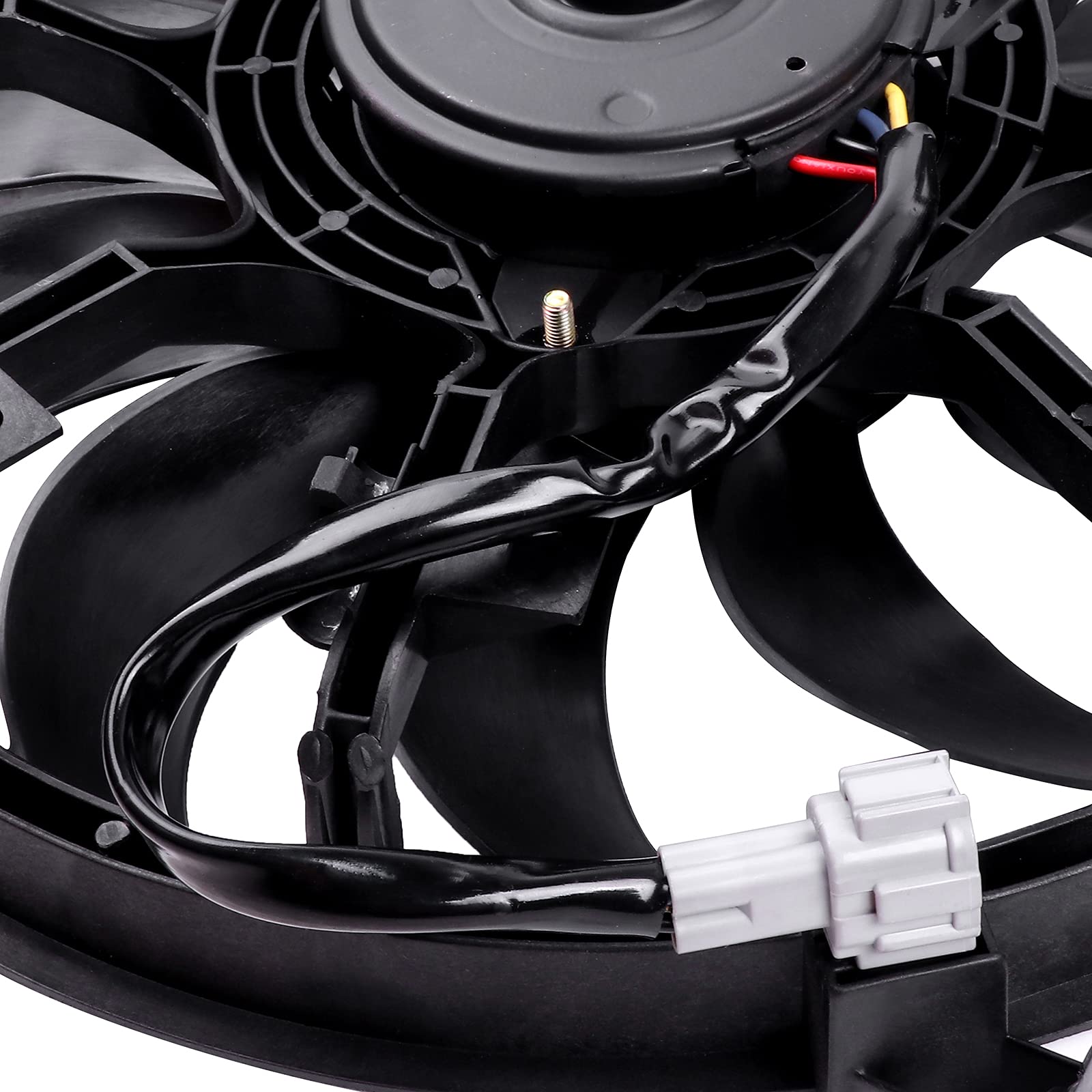 Universal Slim Radiator Condenser Fan Assembly - 12V Push/Pull Cooling Fan with Mount Kit (620-453 KFKGF) - Compatible with 2007-2016 Nissan Altima - Driver/Passenger Side (LH/RH) - Perfect for Engine Cooling & Overheating Prevention