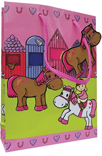 Smiling Faces Little Pony Party Bags for Kids Birthday Party Favors - Cute Pony Themed Goodie Bags for Birthday Celebrations, School Events & Baby Showers