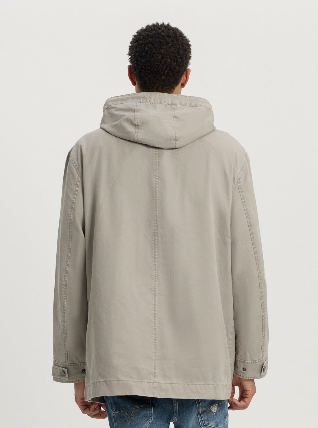 Beige Water-Resistant Hooded Jacket for Men & Women - Lightweight Outdoor Windbreaker for Hiking, Running & Casual Wear