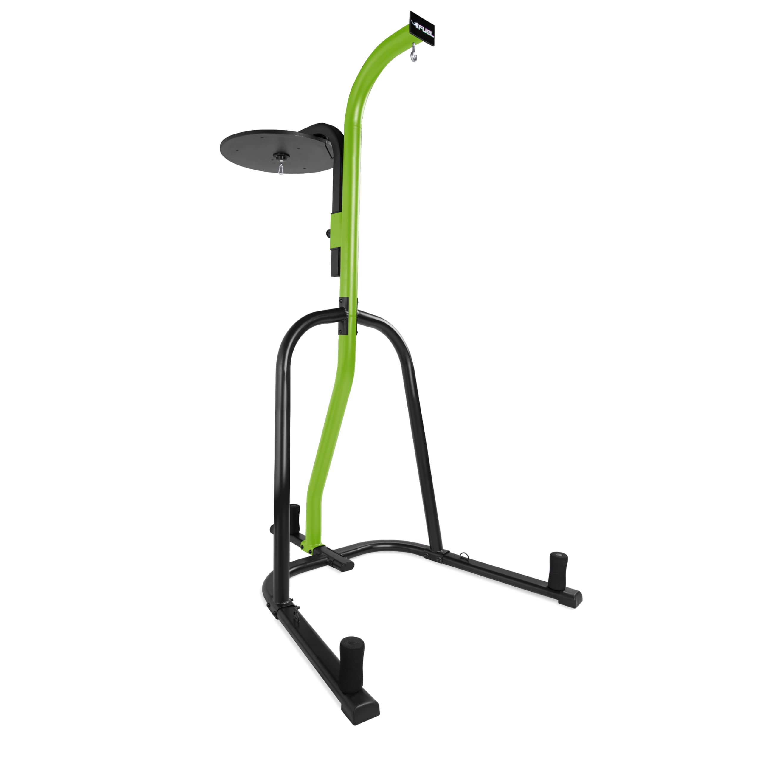 Fuel Pureformance Heavy Bag Stand with Speed Bag Platform - Green | Durable Boxing Equipment for Home Gym & Training | Perfect for MMA, Kickboxing & Fitness Workouts