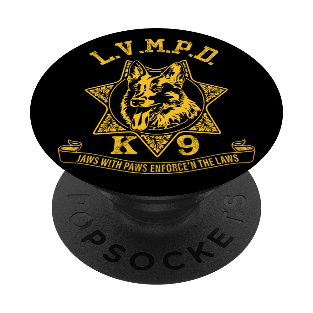 LVMPD K-9 Police Officer PopSockets Phone Grip & Stand - Expandable Phone Holder for iPhone, Samsung & Tablets - Perfect for Police Supporters, First Responders & Law Enforcement Fans
