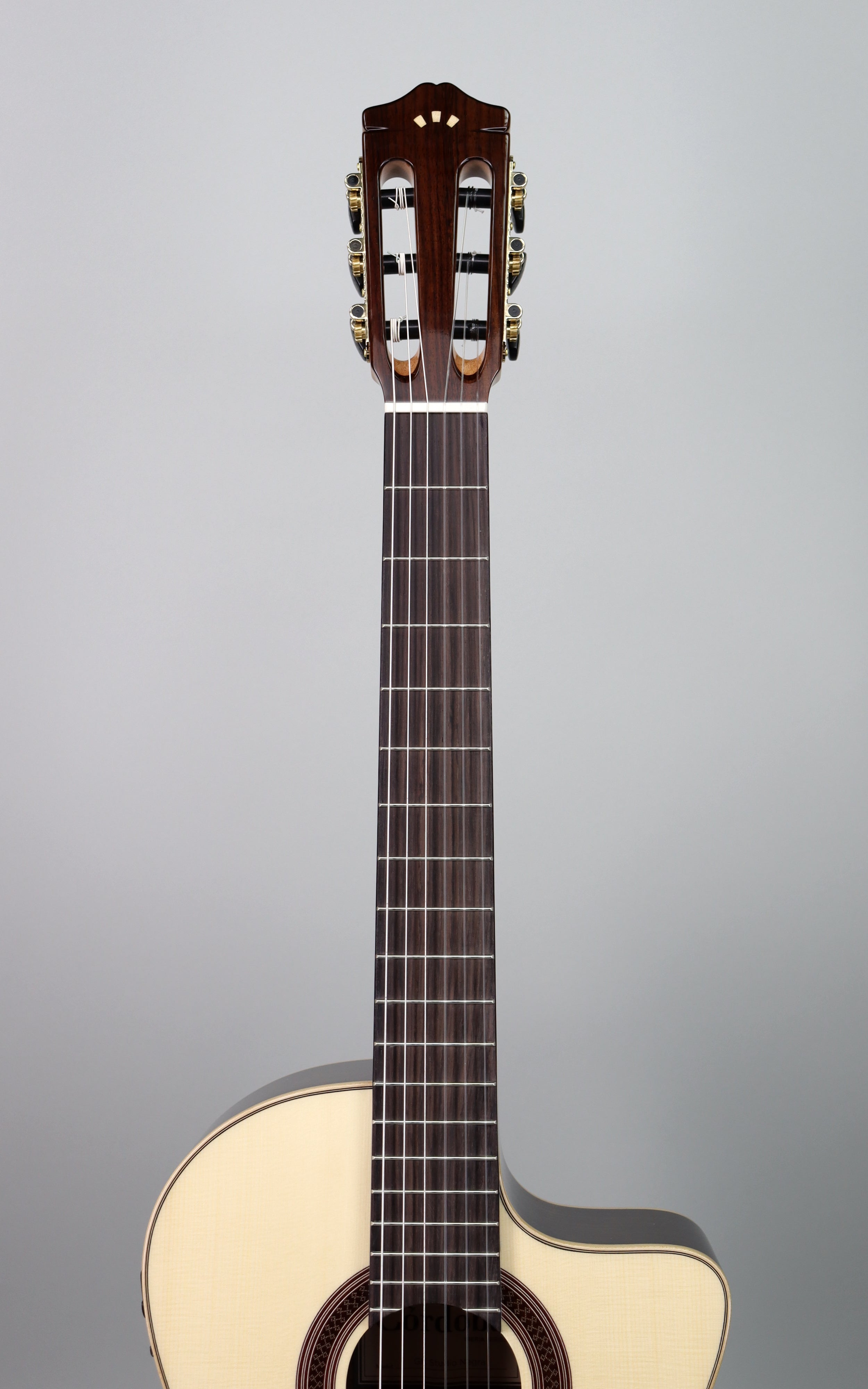 Cordoba GK Studio Negra Classical Guitar - Professional Spanish Flamenco Guitar for Beginners & Advanced Players | Perfect for Home Practice, Live Performances & Music Lessons
