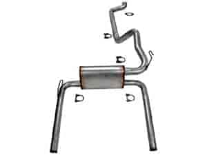 JEGS 30419 Performance Cat-Back Exhaust System for Chevy Camaro & Pontiac Firebird - High-Flow Stainless Steel Muffler for Muscle Cars - Perfect for Street Racing & Car Shows