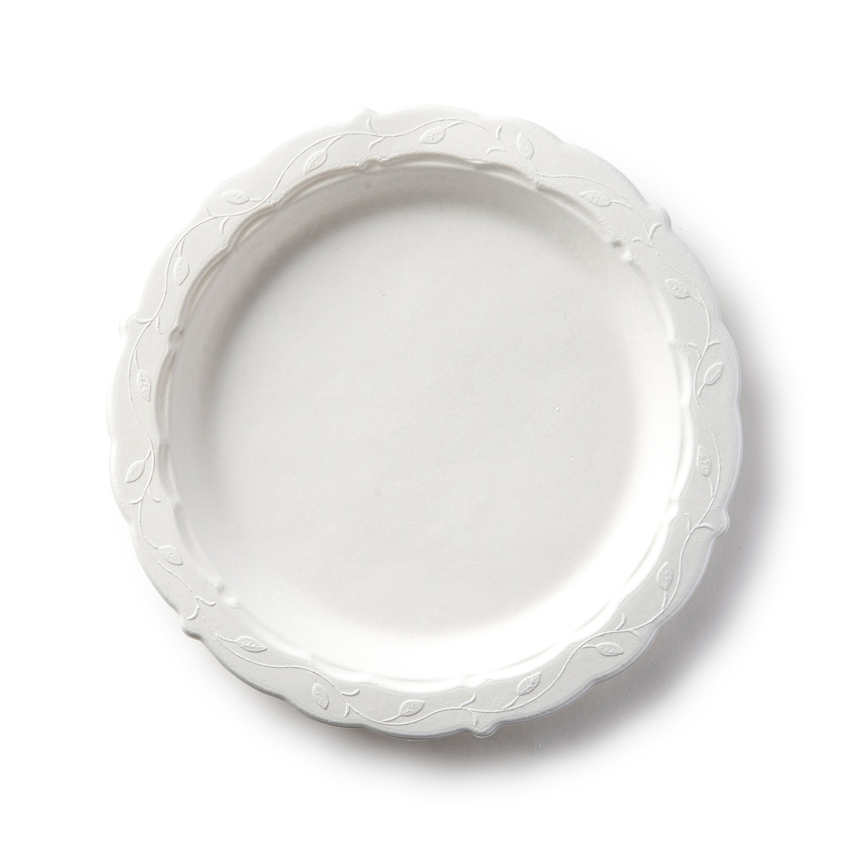 Eco-Friendly 100% Compostable Disposable Plates - 18 Pack Round Natural Bagasse/Sugarcane Plates for Parties, Picnics & Events | Biodegradable & Sustainable Dinnerware