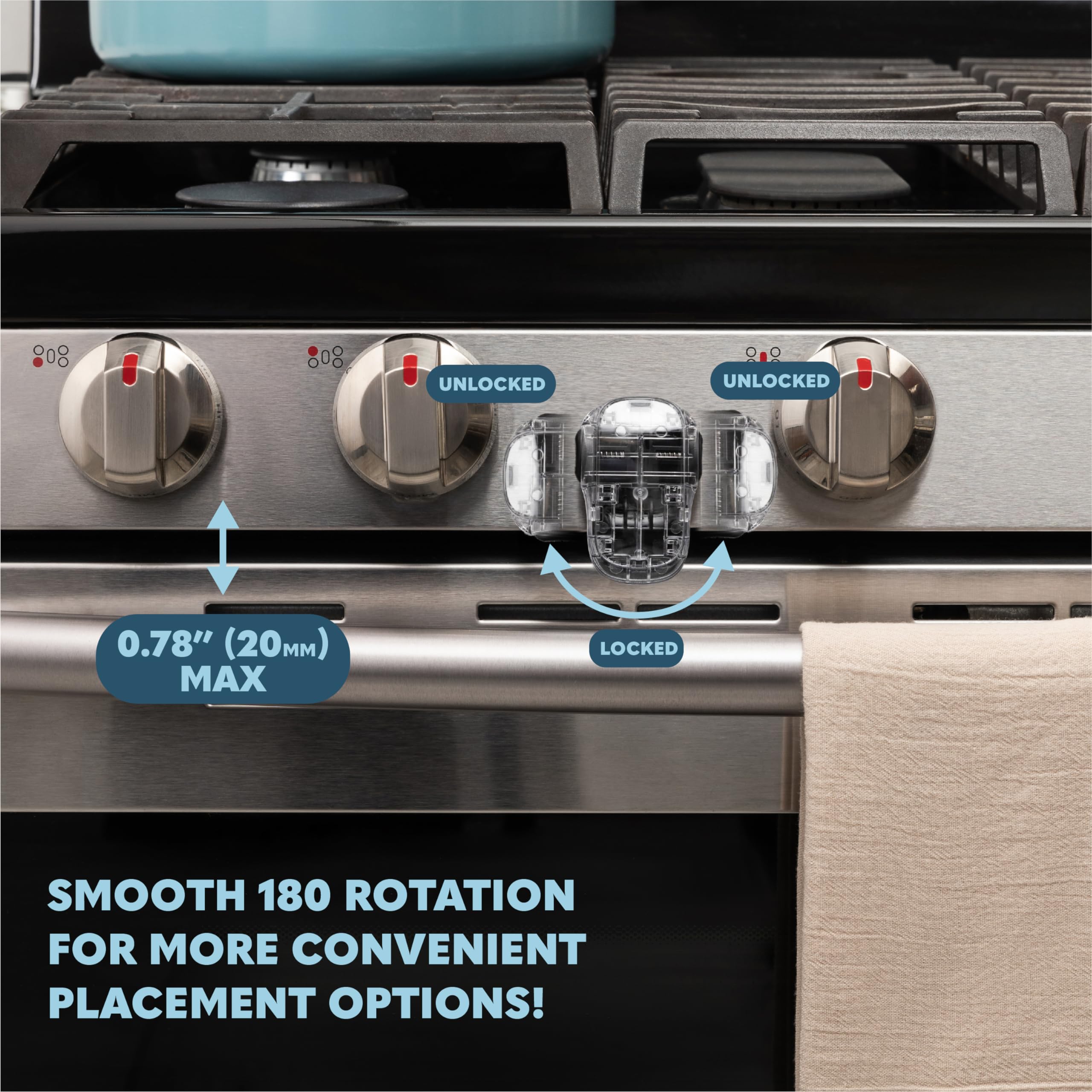 **Heat-Resistant Oven Door Lock for Child Safety - Baby Proofing with Strong 3M Adhesive - Easy One-Hand Installation, No Tools Needed - Perfect for Childproofing Kitchens & Homes**    *(Use Case: Keep toddlers safe from hot ovens while cooking, baking, or meal prepping in family-friendly kitchens.)*