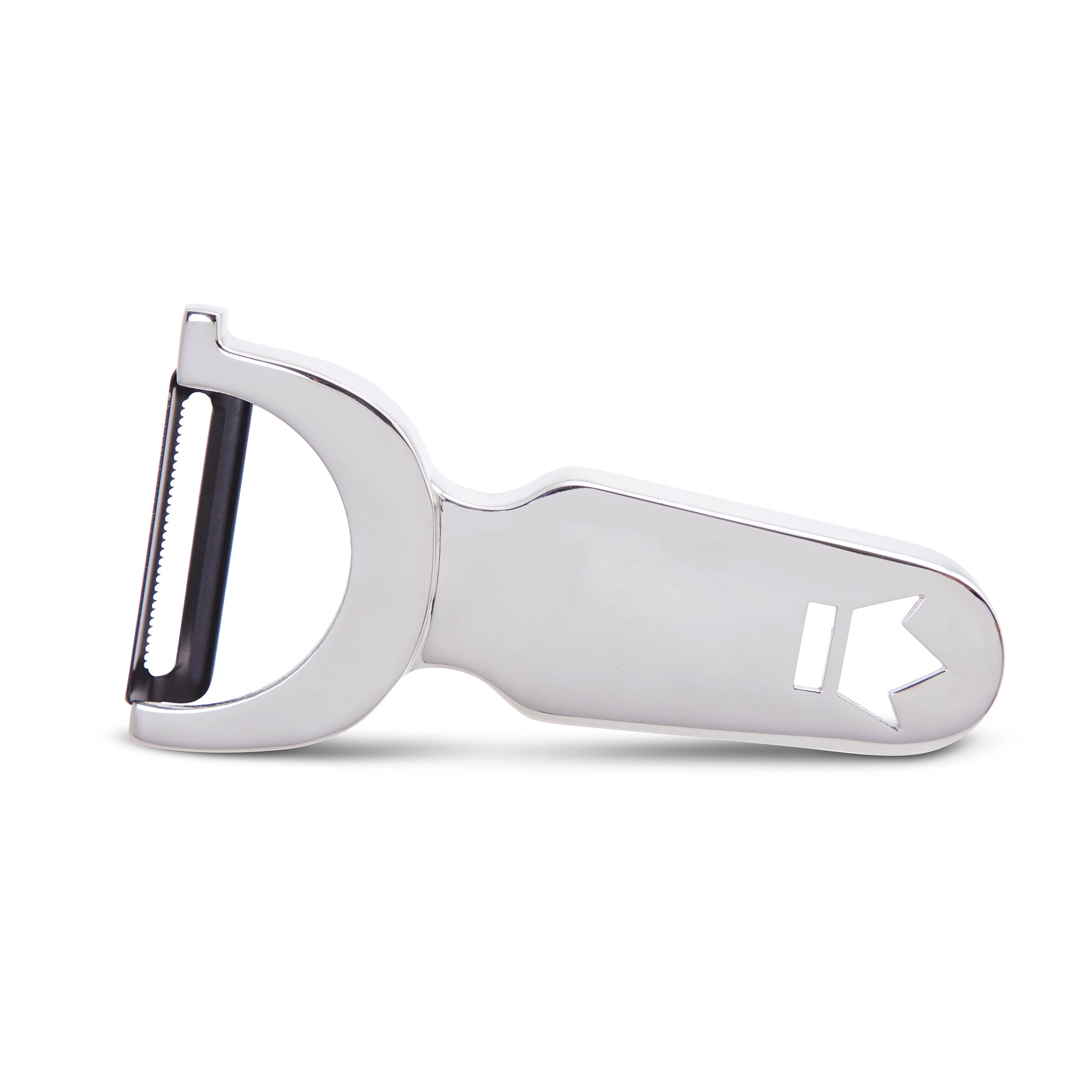 BUSWELL® Stainless Steel Serrated Cast Metal Peeler - Professional Kitchen Tool for Peeling Fruits and Vegetables