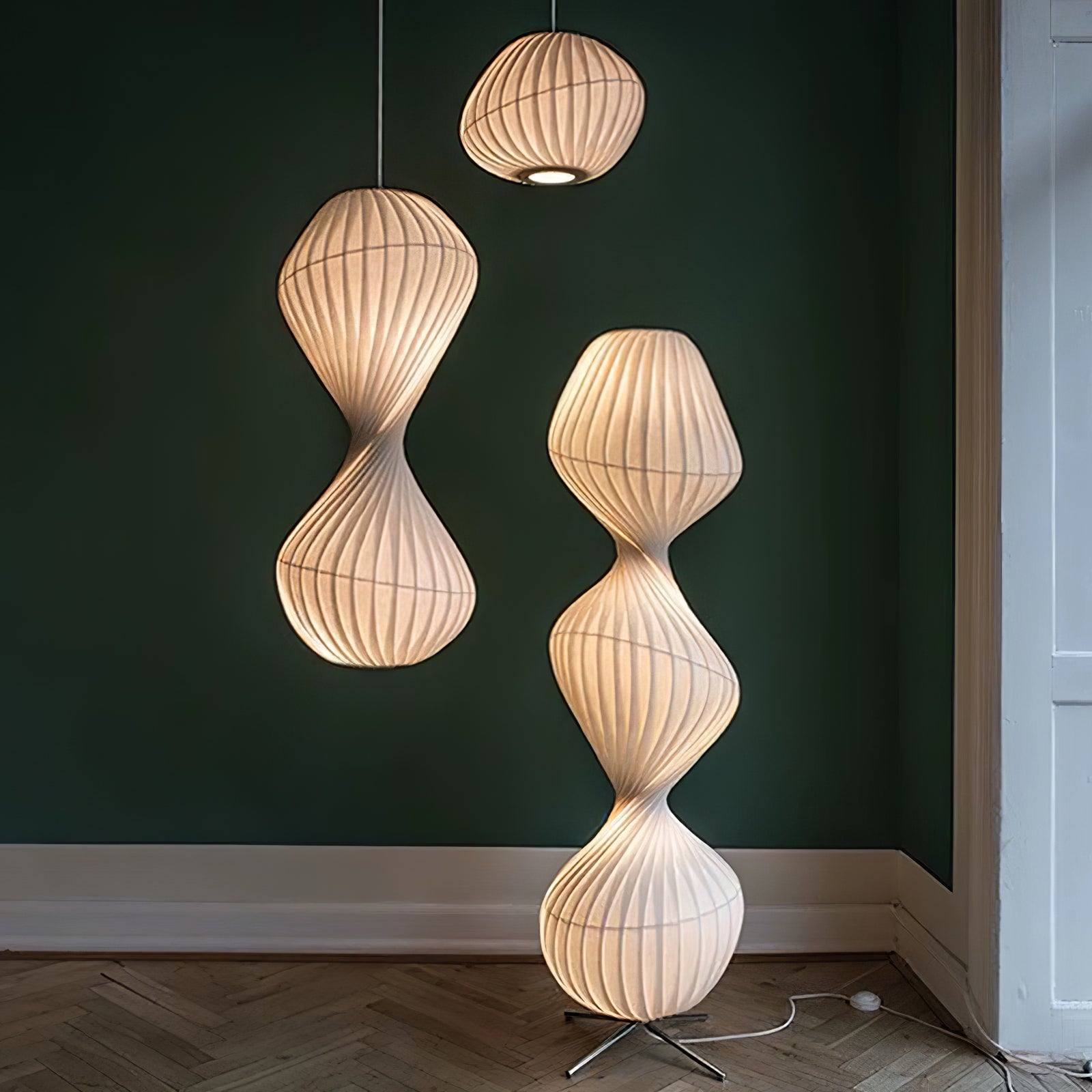 Isadora Pendant Lamp - Modern Glass Hanging Light Fixture for Dining Room, Kitchen Island & Bedroom Decor